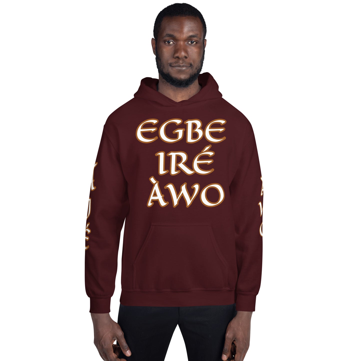 Egbe Ire Awo 2 Logo White Unisex Hoodie