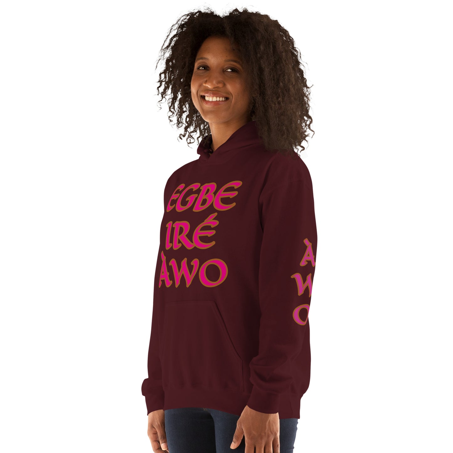 Egbe Ire Awo 2 Logo Violet Unisex Hoodie