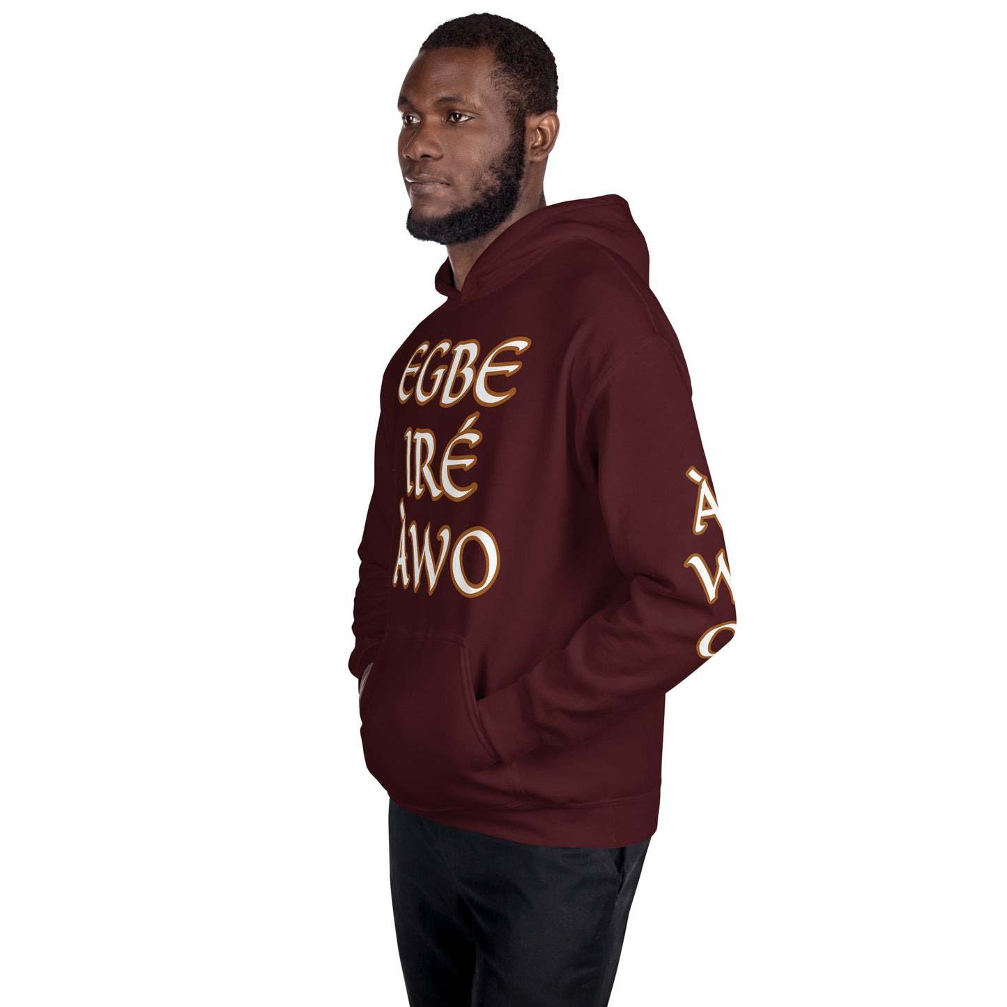 Egbe Ire Awo 2 Logo White Unisex Hoodie