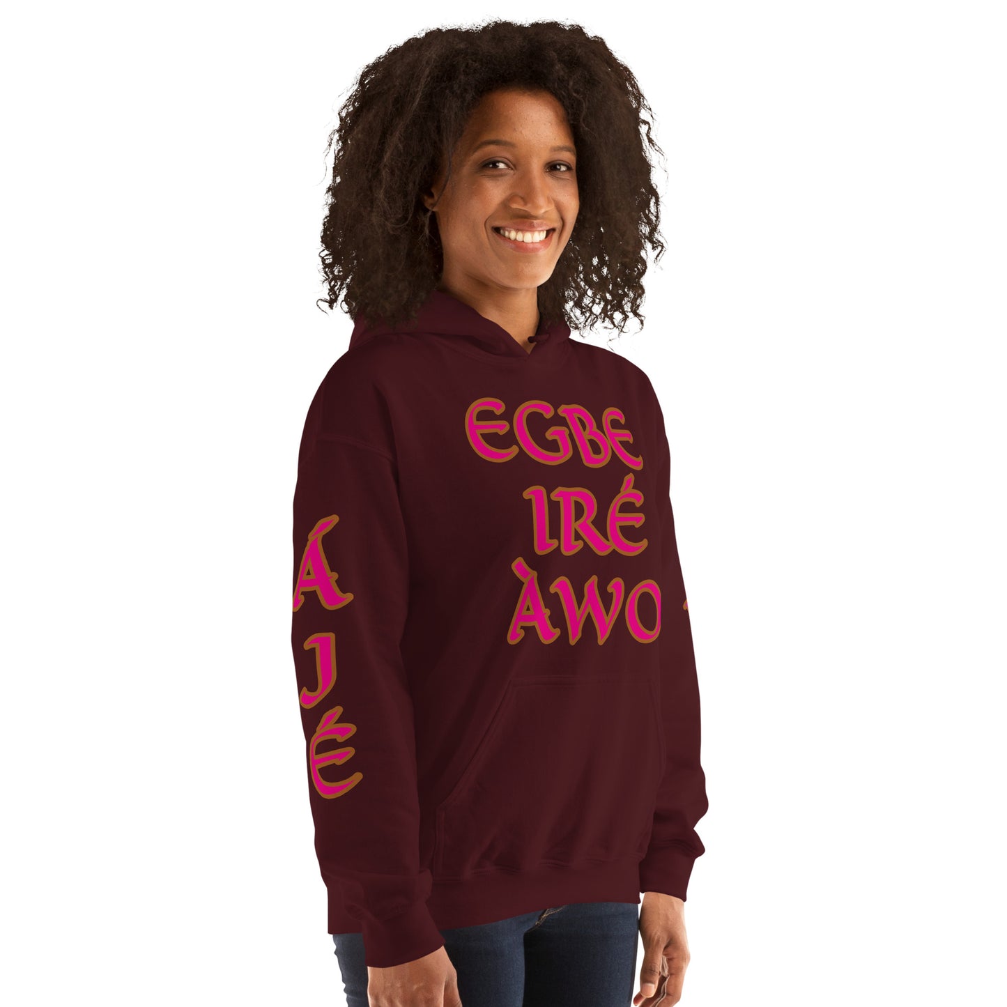 Egbe Ire Awo 2 Logo Violet Unisex Hoodie