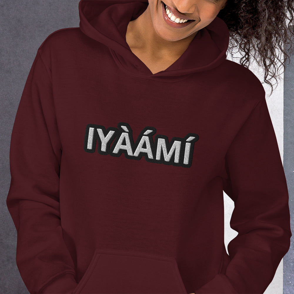 Egbe Iré ÀWO Logo Iyaami embroidered Aje 2 Unisex Hoodie