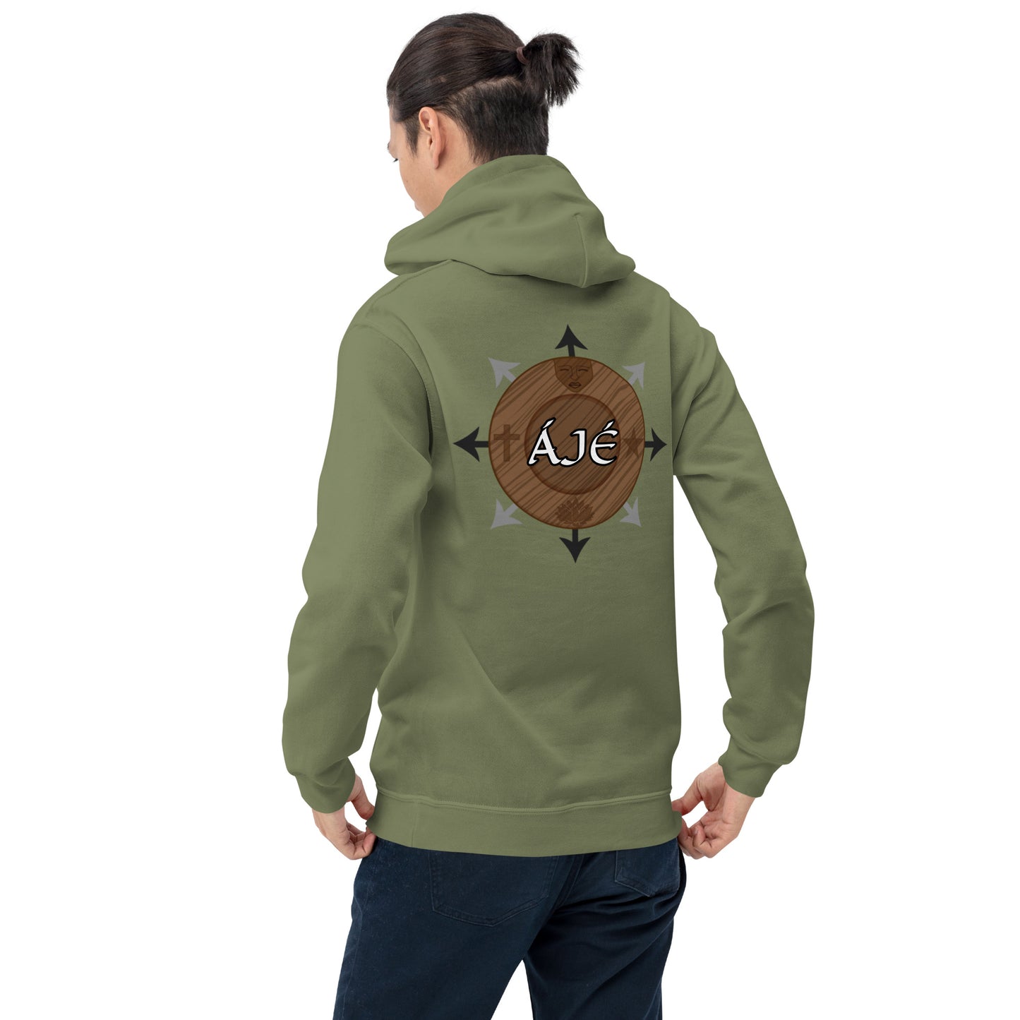 Egbe Iré ÀWO Logo Orunmila embroidered Aje 2 Unisex Hoodie