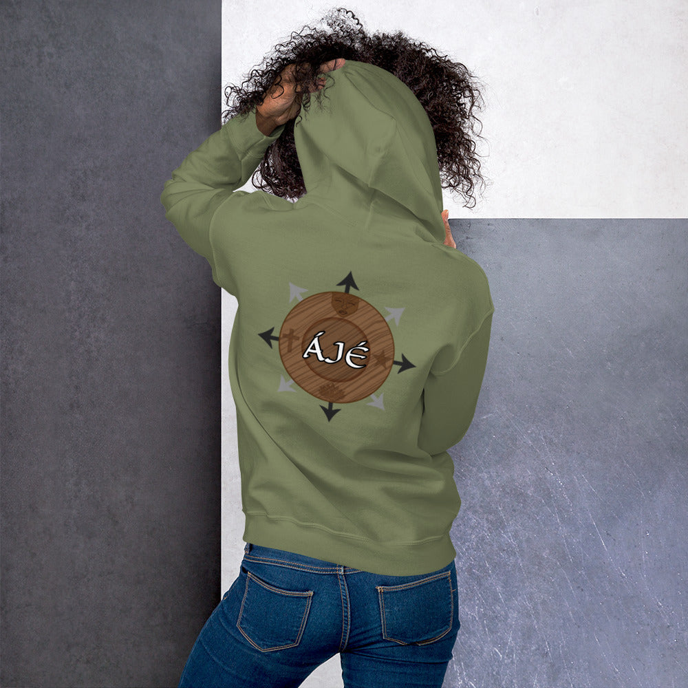 Egbe Iré ÀWO Logo Iyaami embroidered Aje 2 Unisex Hoodie