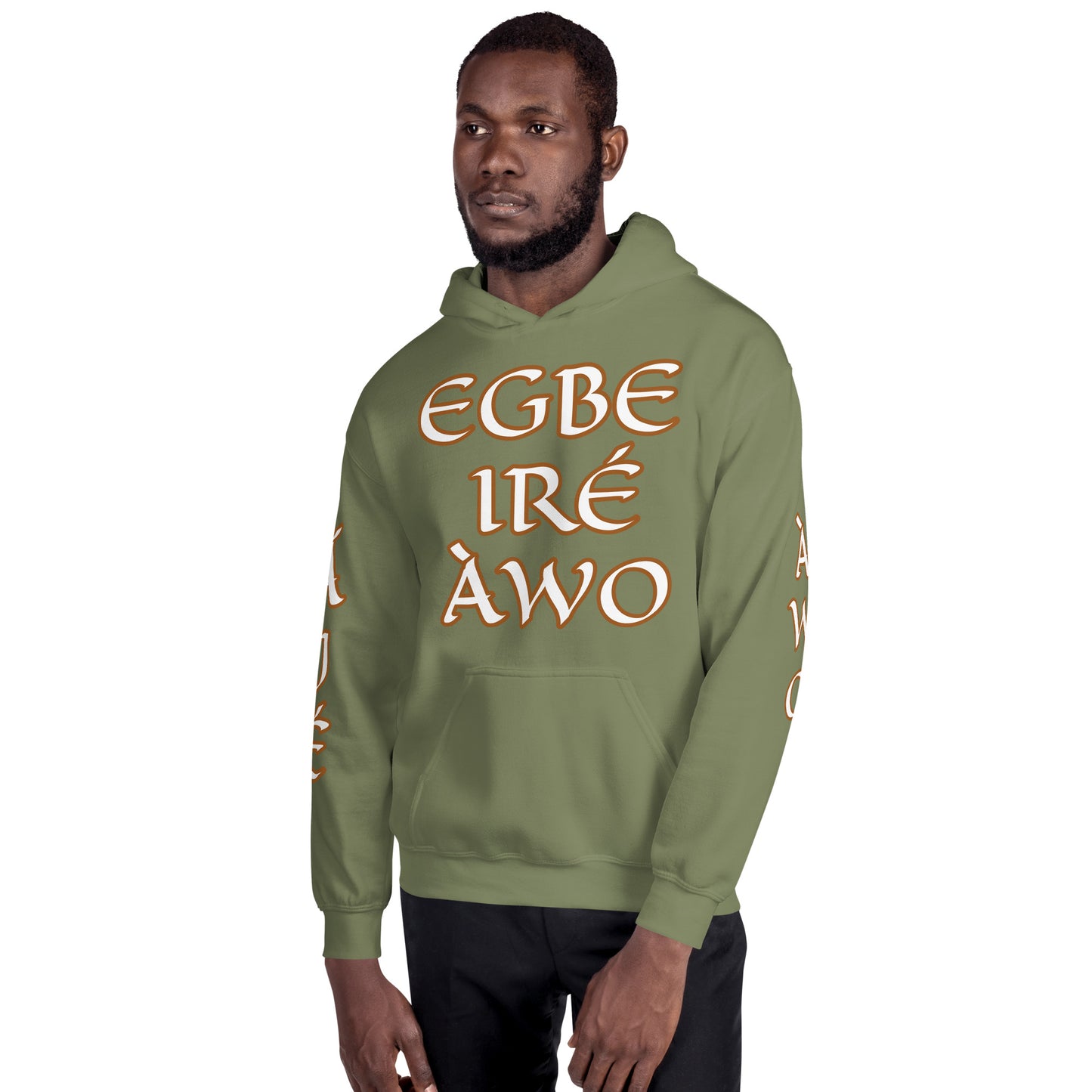 Egbe Ire Awo 2 Logo White Unisex Hoodie