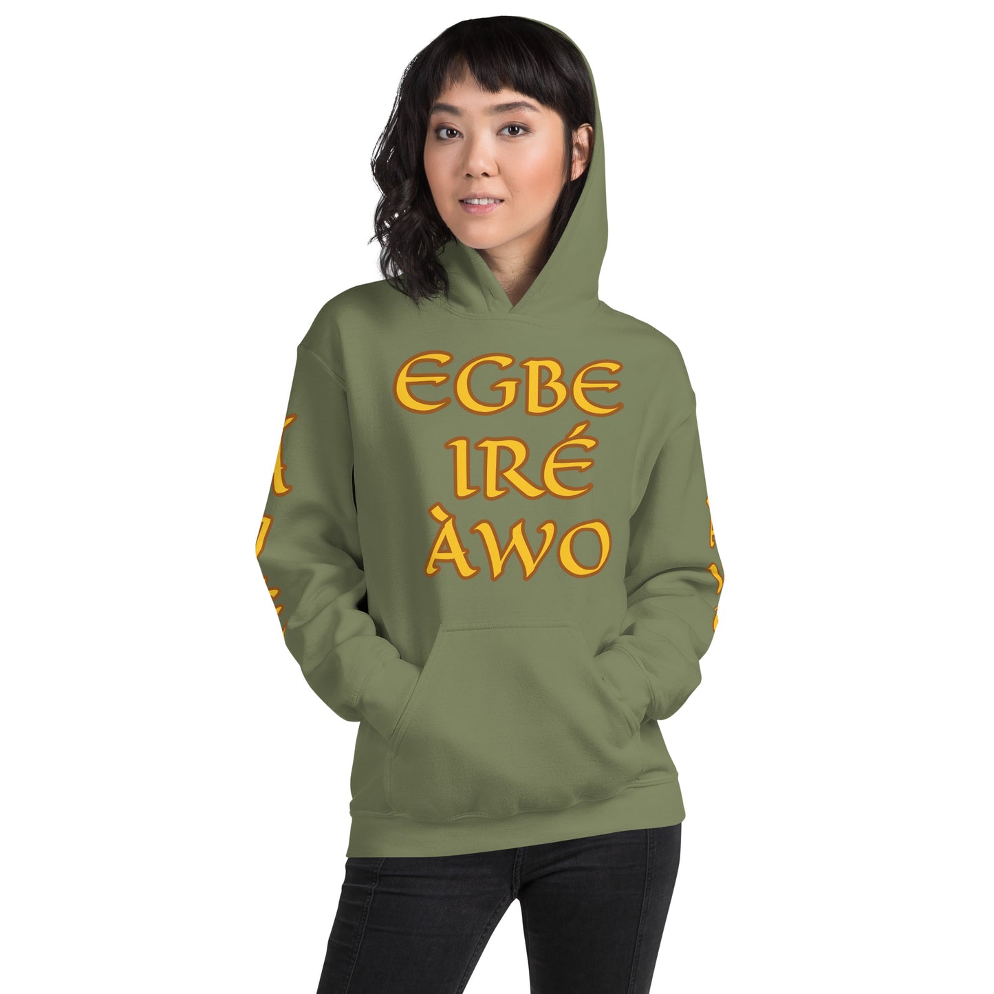 Egbe Ire Awo 2 Logo Yellow Unisex Hoodie