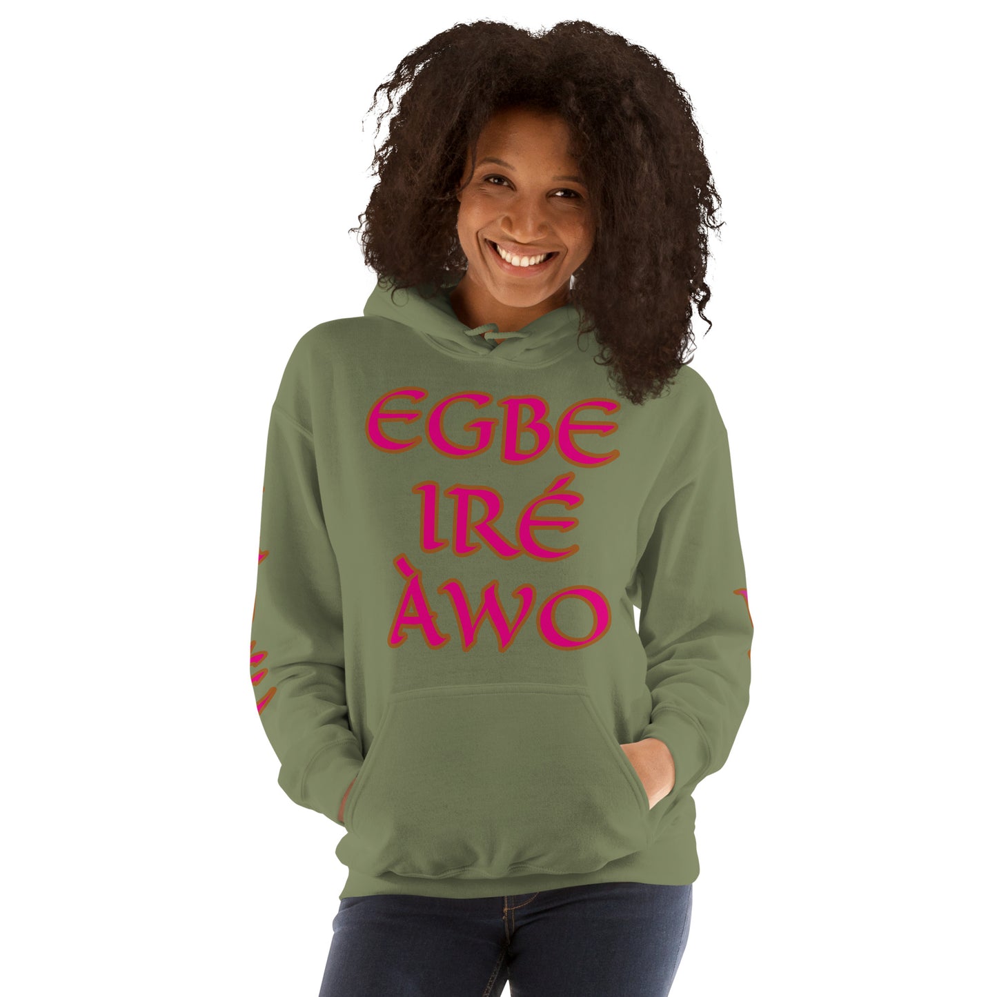 Egbe Ire Awo 2 Logo Violet Unisex Hoodie