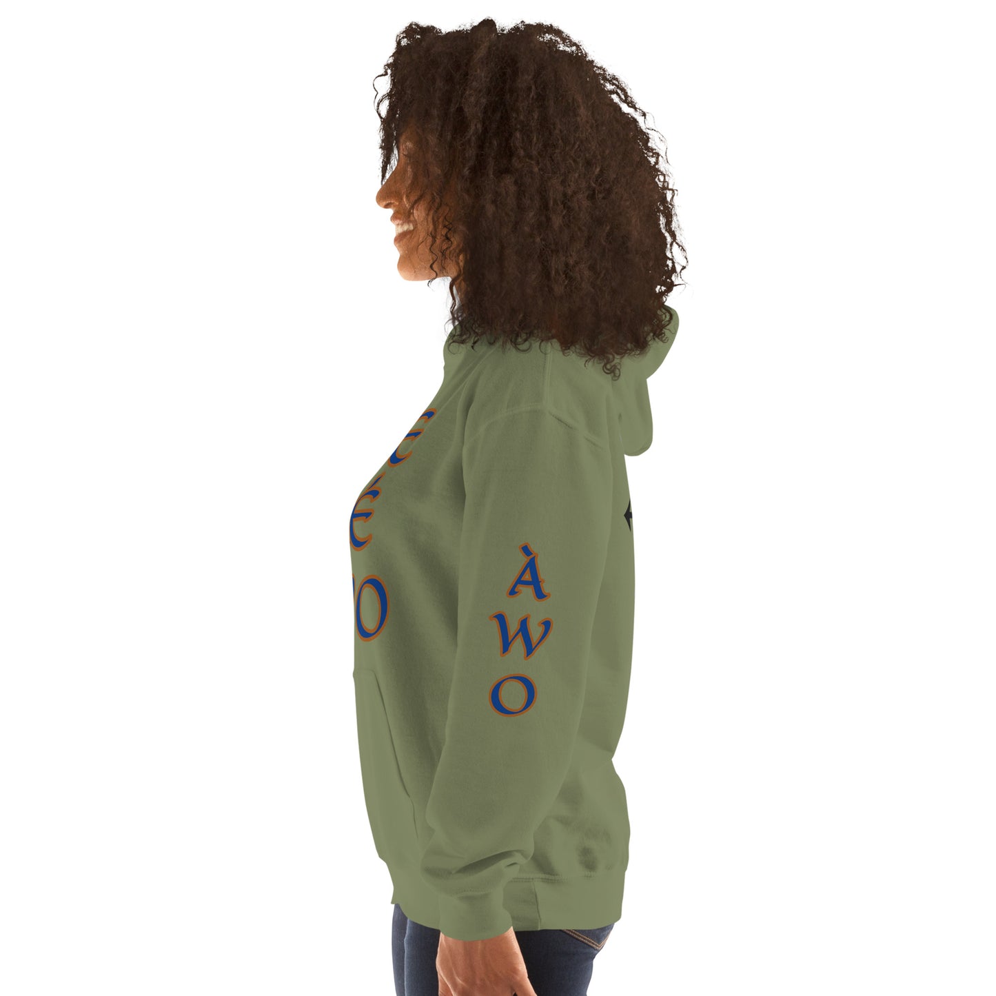 Egbe Ire Awo 2 Logo Blue Unisex Hoodie