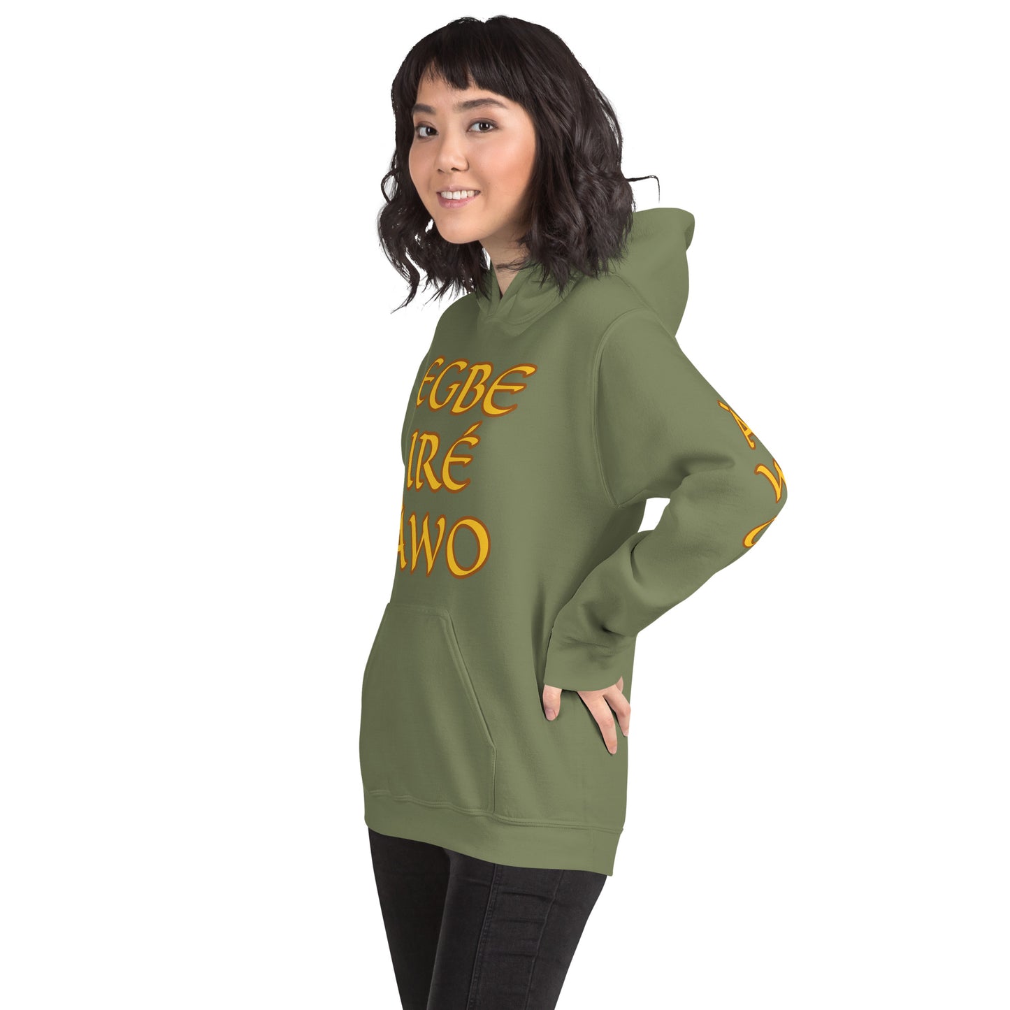 Egbe Ire Awo 2 Logo Yellow Unisex Hoodie