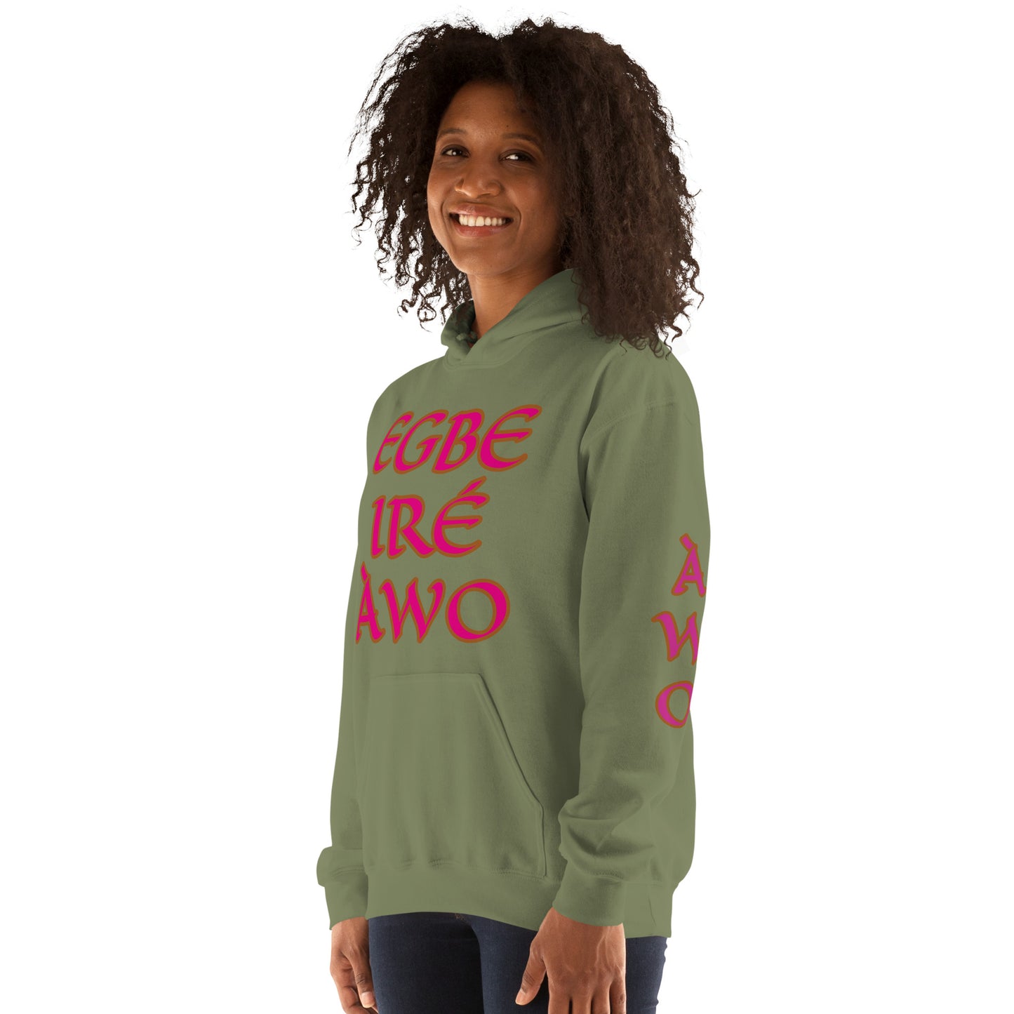 Egbe Ire Awo 2 Logo Violet Unisex Hoodie