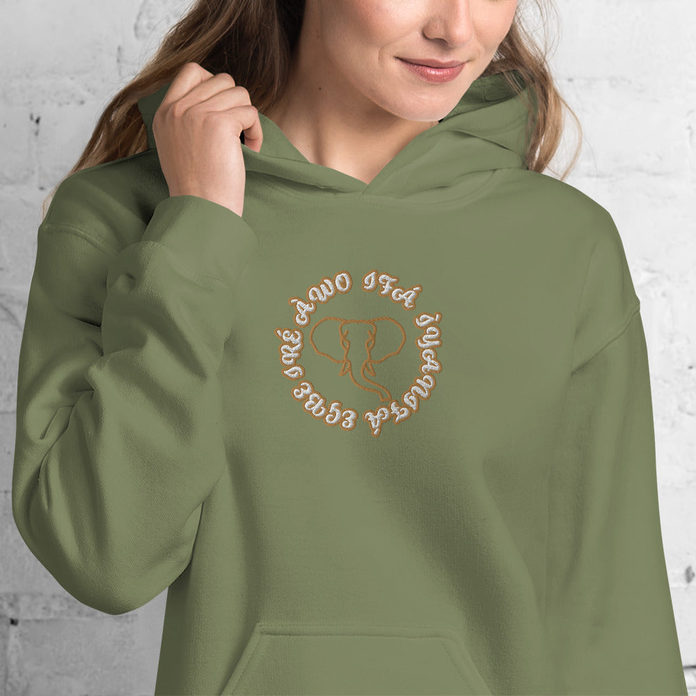 Egbe IRÉ ÀWO IFÁ Iyanifa Embroidered Unisex Hoodie