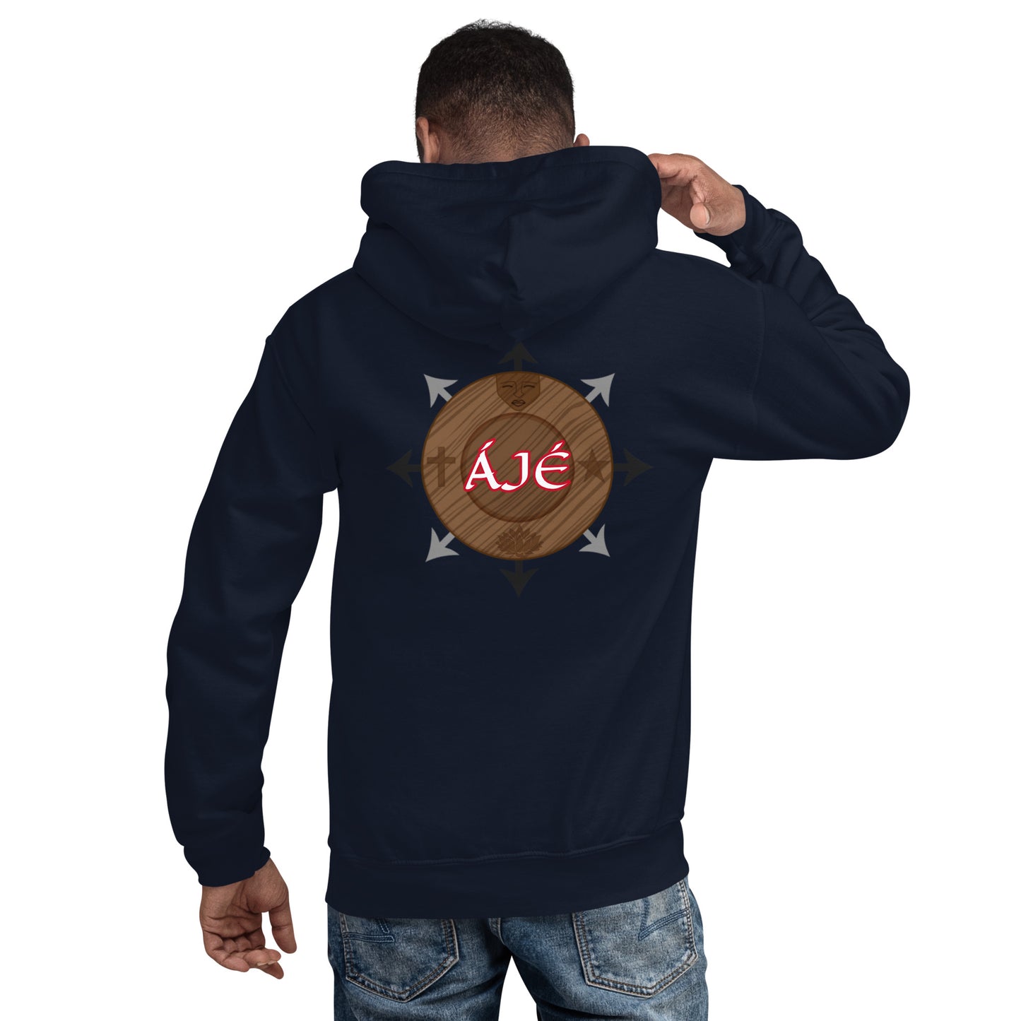 Egbe Iré ÀWO Logo Orunmila embroidered Aje 1 Unisex Hoodie