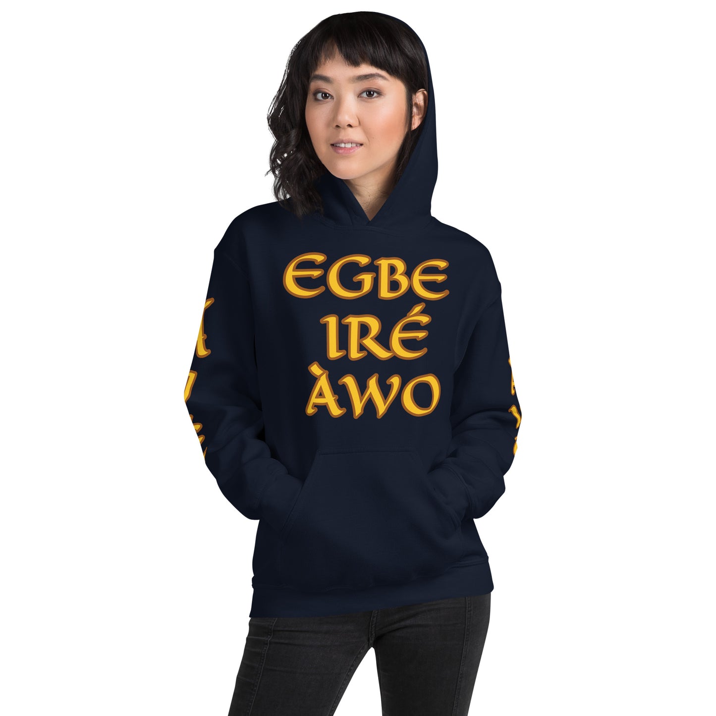 Egbe Ire Awo 2 Logo Yellow Unisex Hoodie