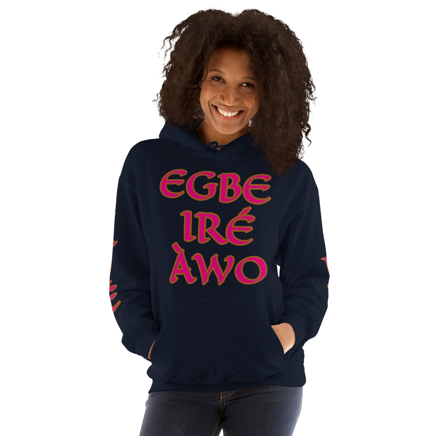 Egbe Ire Awo 2 Logo Violet Unisex Hoodie