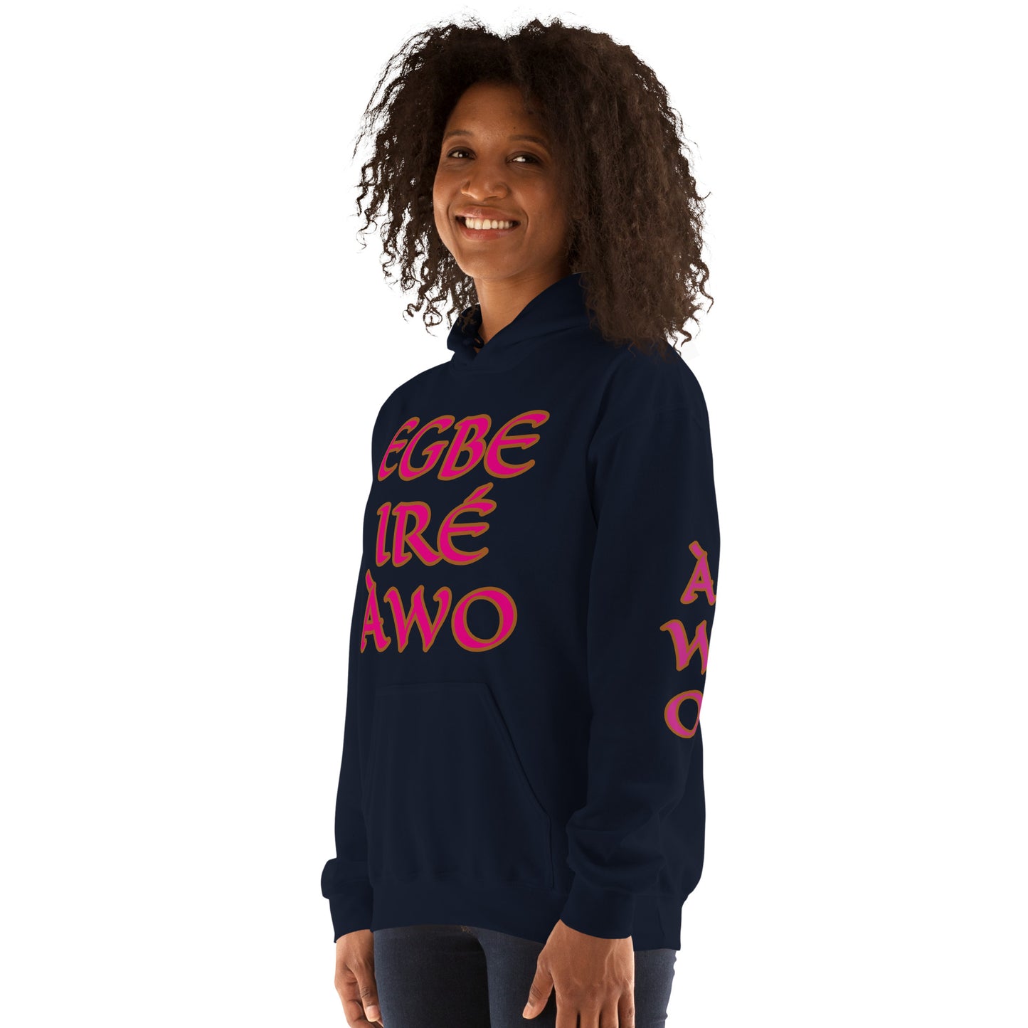 Egbe Ire Awo 2 Logo Violet Unisex Hoodie