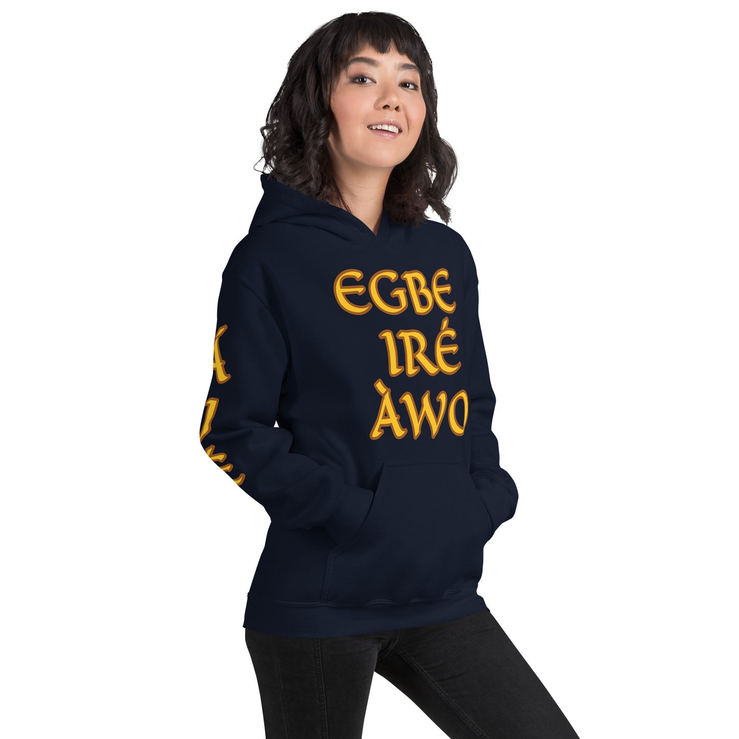 Egbe Ire Awo 2 Logo Yellow Unisex Hoodie