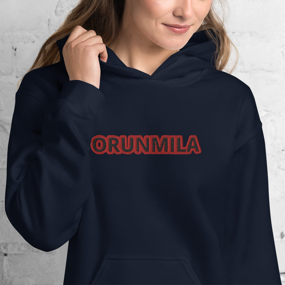 Egbe Iré ÀWO Logo Orunmila embroidered Aje 5 Unisex Hoodie