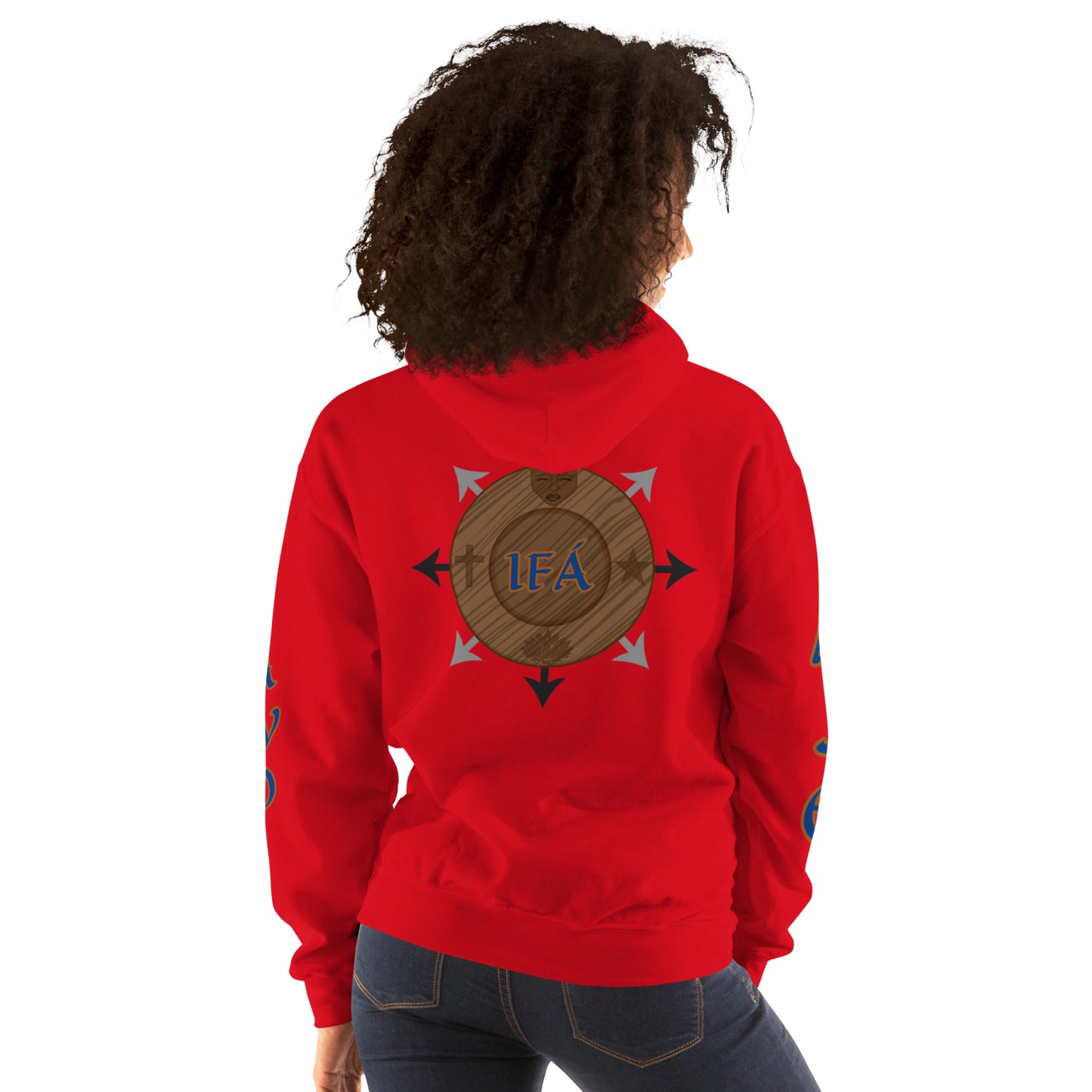 Egbe Ire Awo 2 Logo Blue Unisex Hoodie