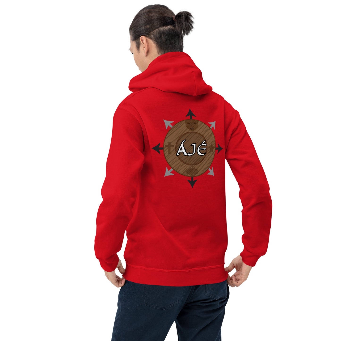 Egbe Iré ÀWO Logo Orunmila embroidered Aje 2 Unisex Hoodie