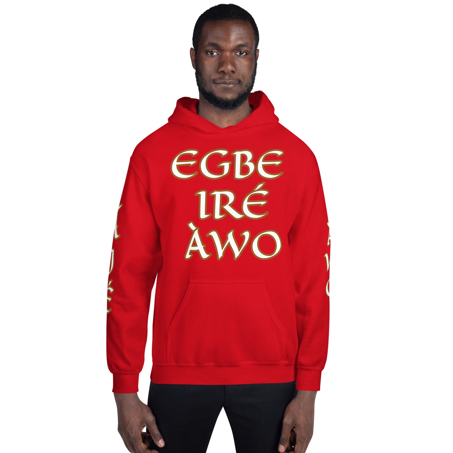 Egbe Ire Awo 2 Logo White Unisex Hoodie