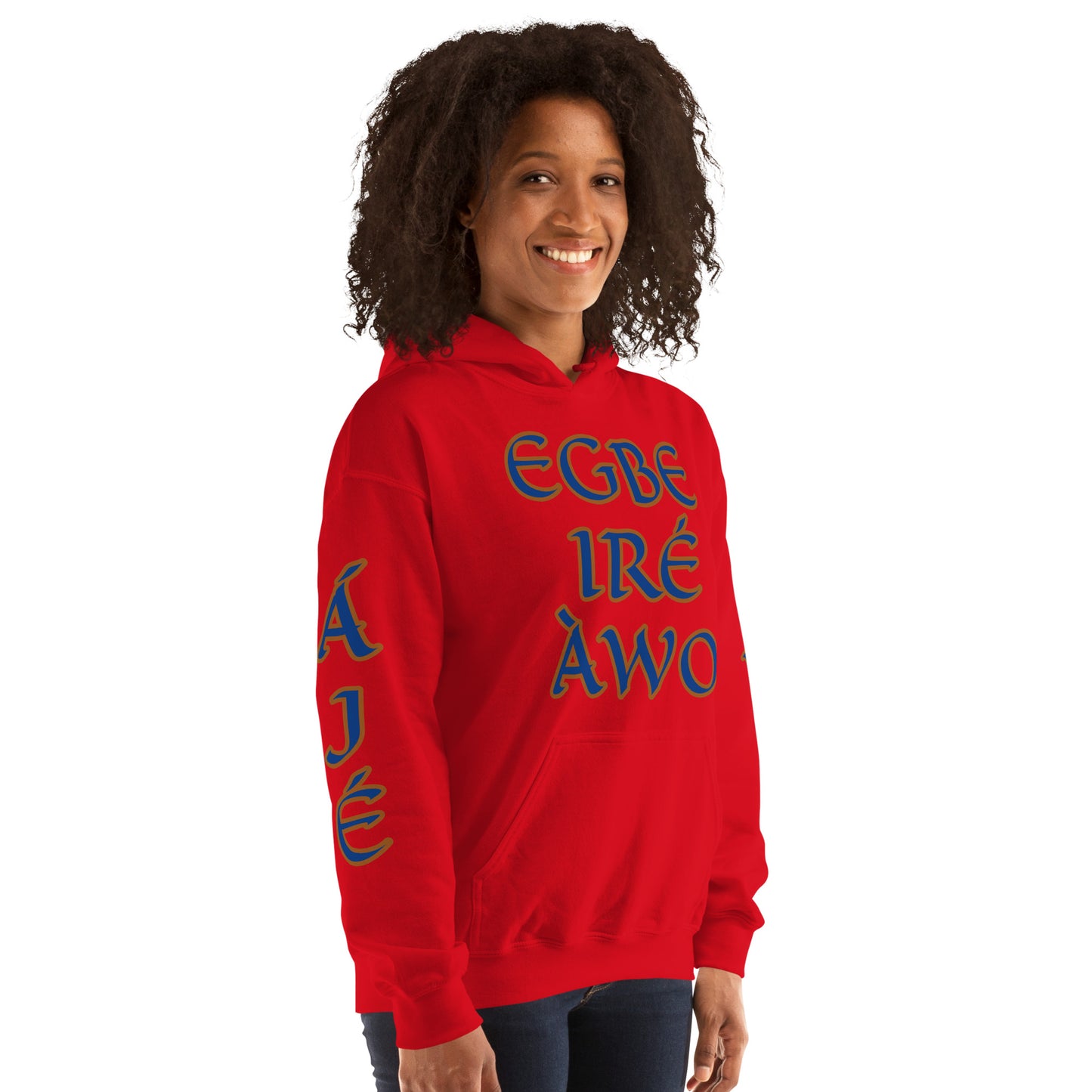 Egbe Ire Awo 2 Logo Blue Unisex Hoodie