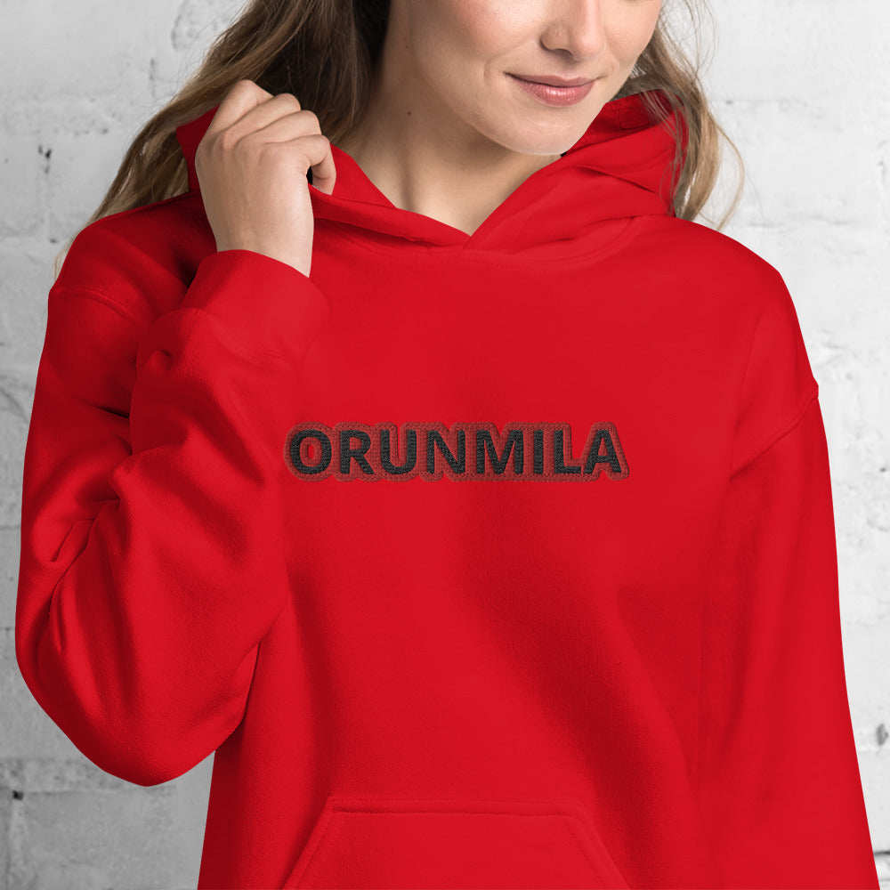 Egbe Iré ÀWO Logo Orunmila embroidered Aje 5 Unisex Hoodie