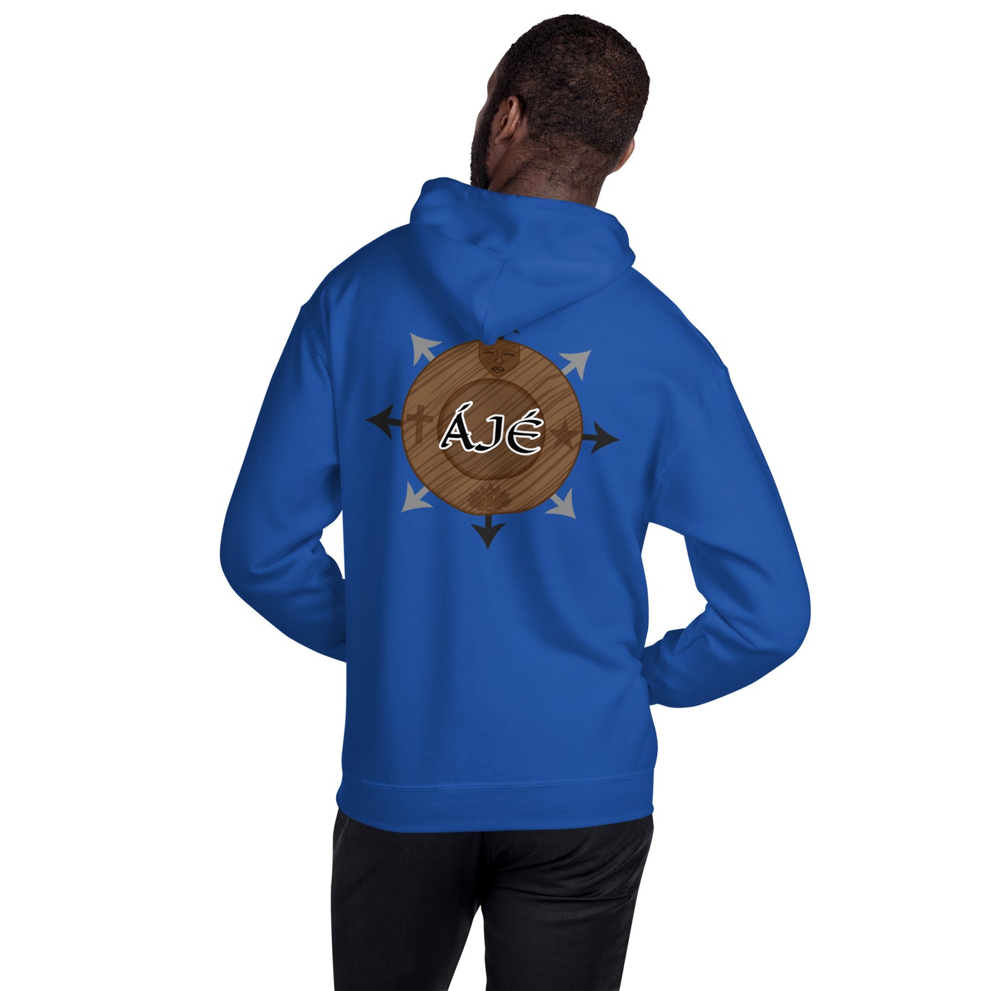 Egbe Iré ÀWO Logo Orunmila embroidered Aje 3 Unisex Hoodie