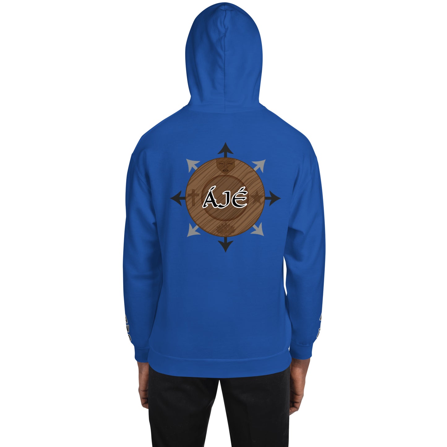 Egbe Iré ÀWO Logo Orunmila embroidered Aje 3 Unisex Hoodie