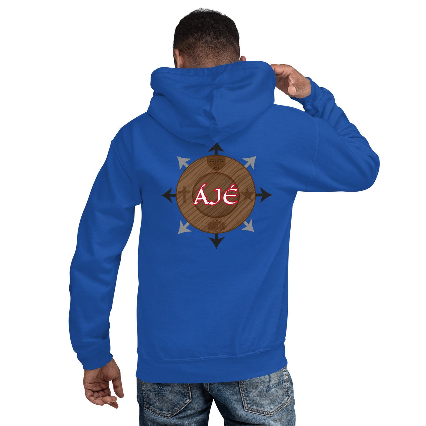 Egbe Iré ÀWO Logo Orunmila embroidered Aje 1 Unisex Hoodie