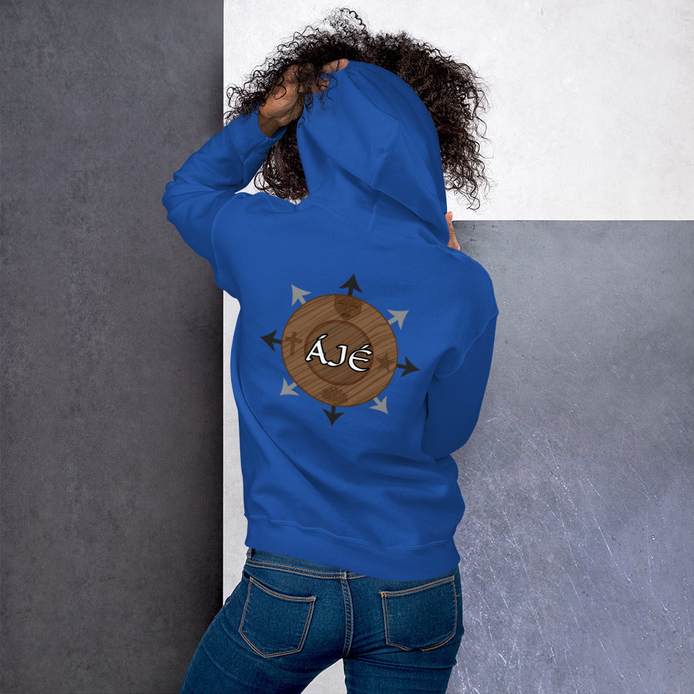 Egbe Iré ÀWO Logo Iyaami embroidered Aje 2 Unisex Hoodie