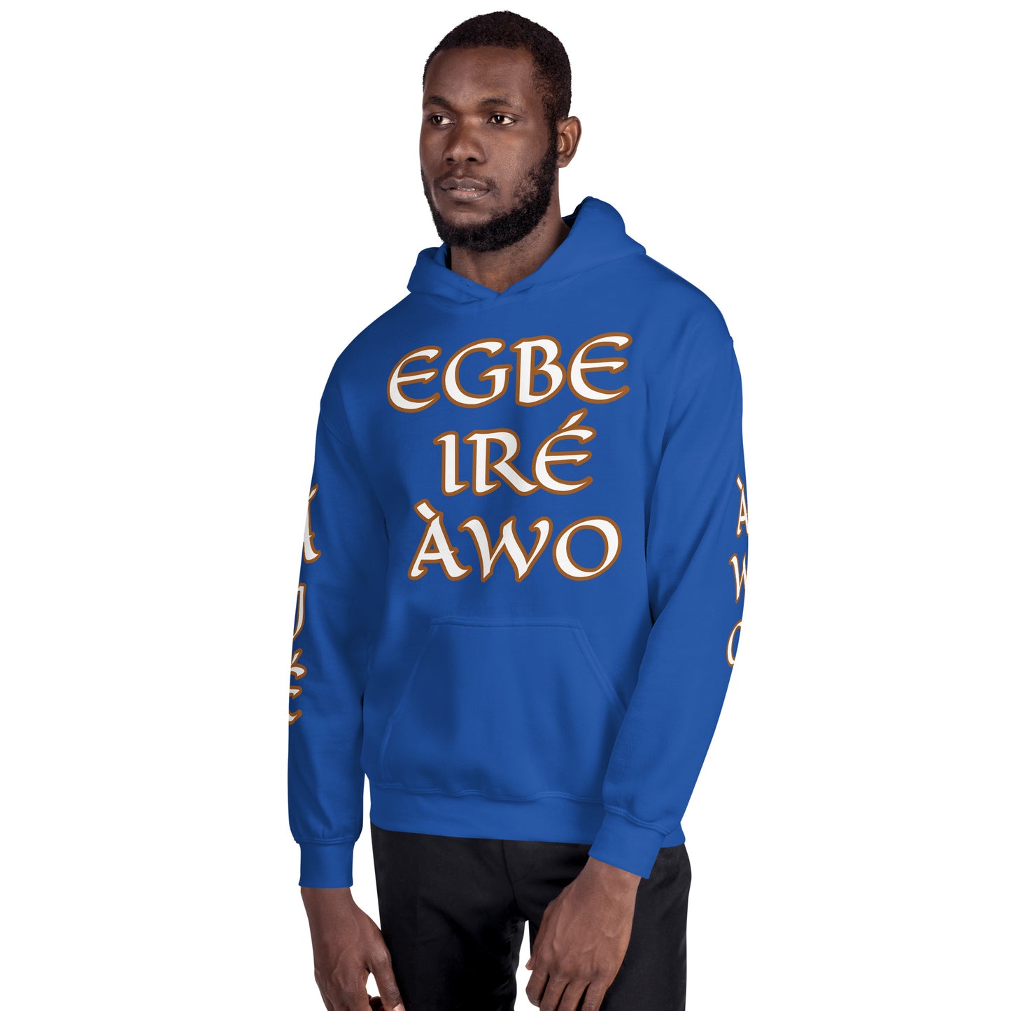 Egbe Ire Awo 2 Logo White Unisex Hoodie