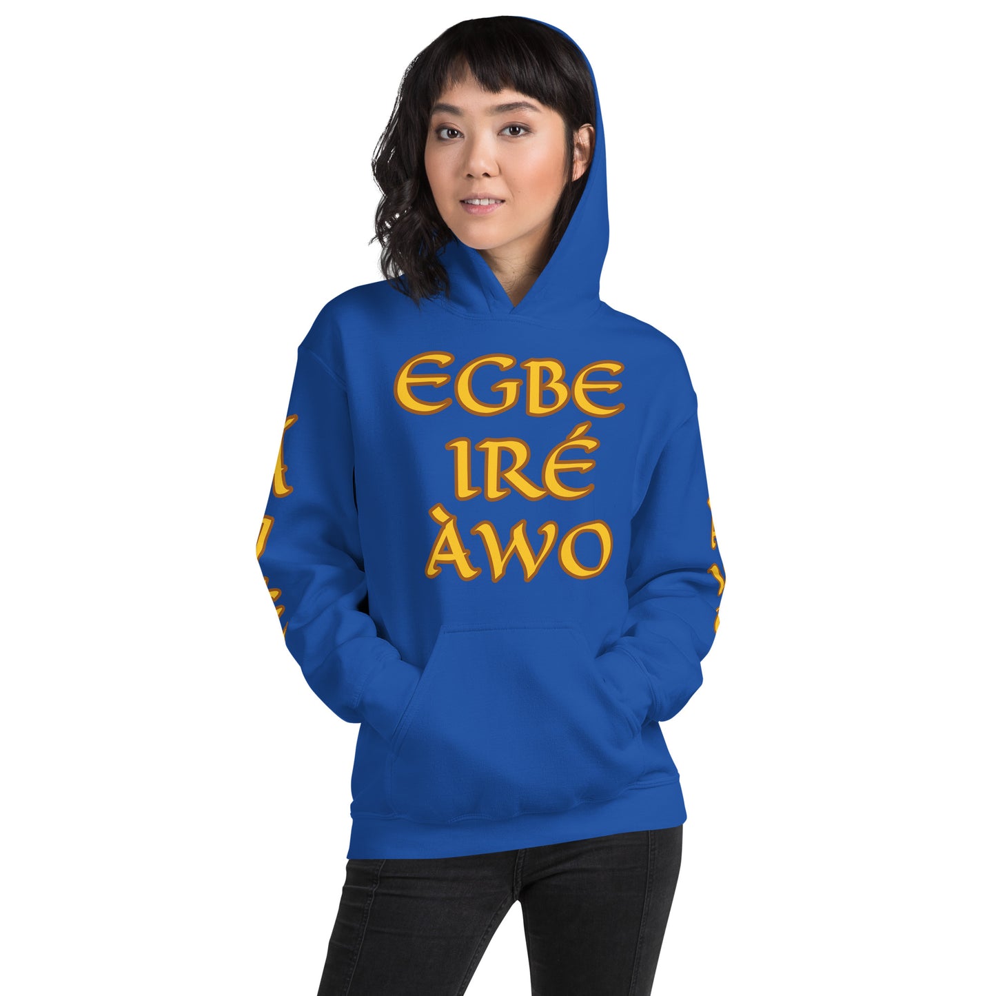 Egbe Ire Awo 2 Logo Yellow Unisex Hoodie