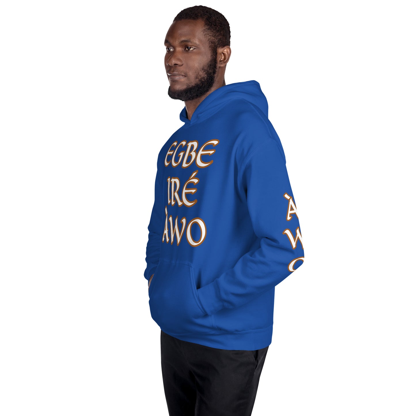 Egbe Ire Awo 2 Logo White Unisex Hoodie