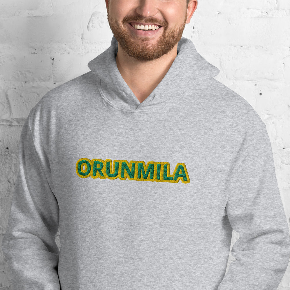 Egbe Iré Àwo Logo IFA Lucumi Orunmila embroidered Unisex Hoodie