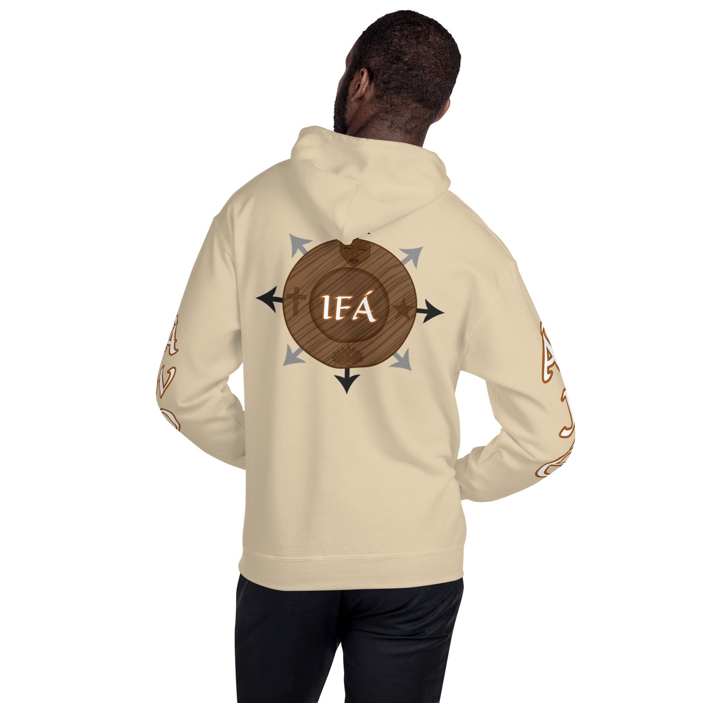 Egbe Ire Awo 2 Logo White Unisex Hoodie