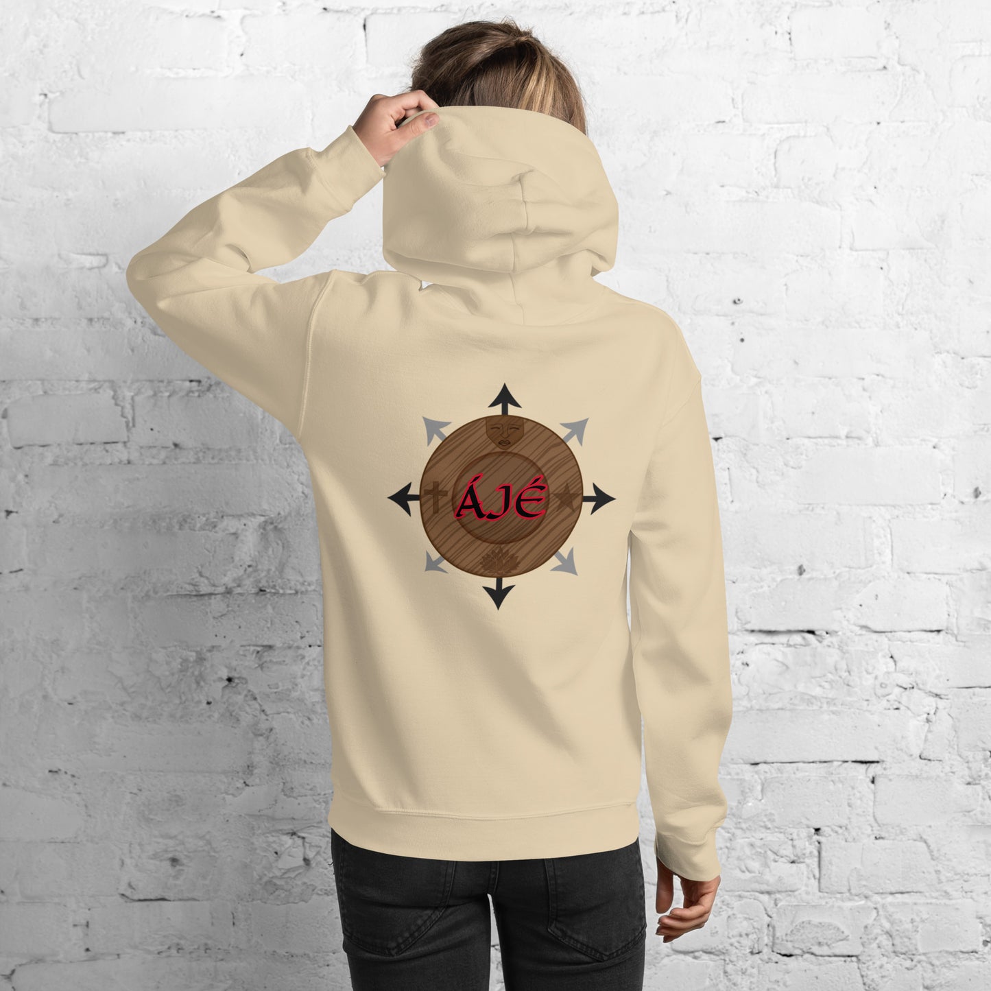 Egbe Iré ÀWO Logo Orunmila embroidered Aje 5 Unisex Hoodie