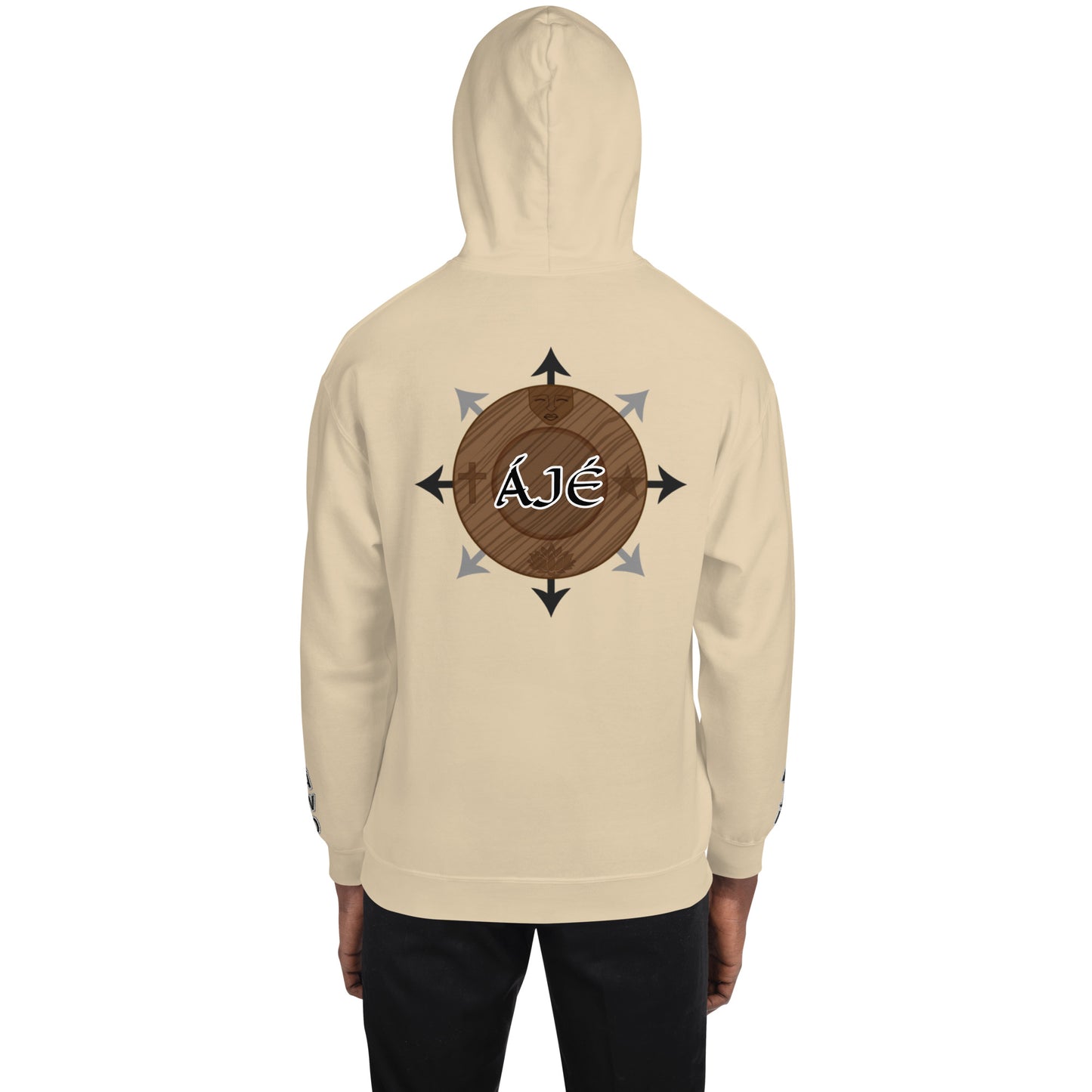 Egbe Iré ÀWO Logo Orunmila embroidered Aje 3 Unisex Hoodie