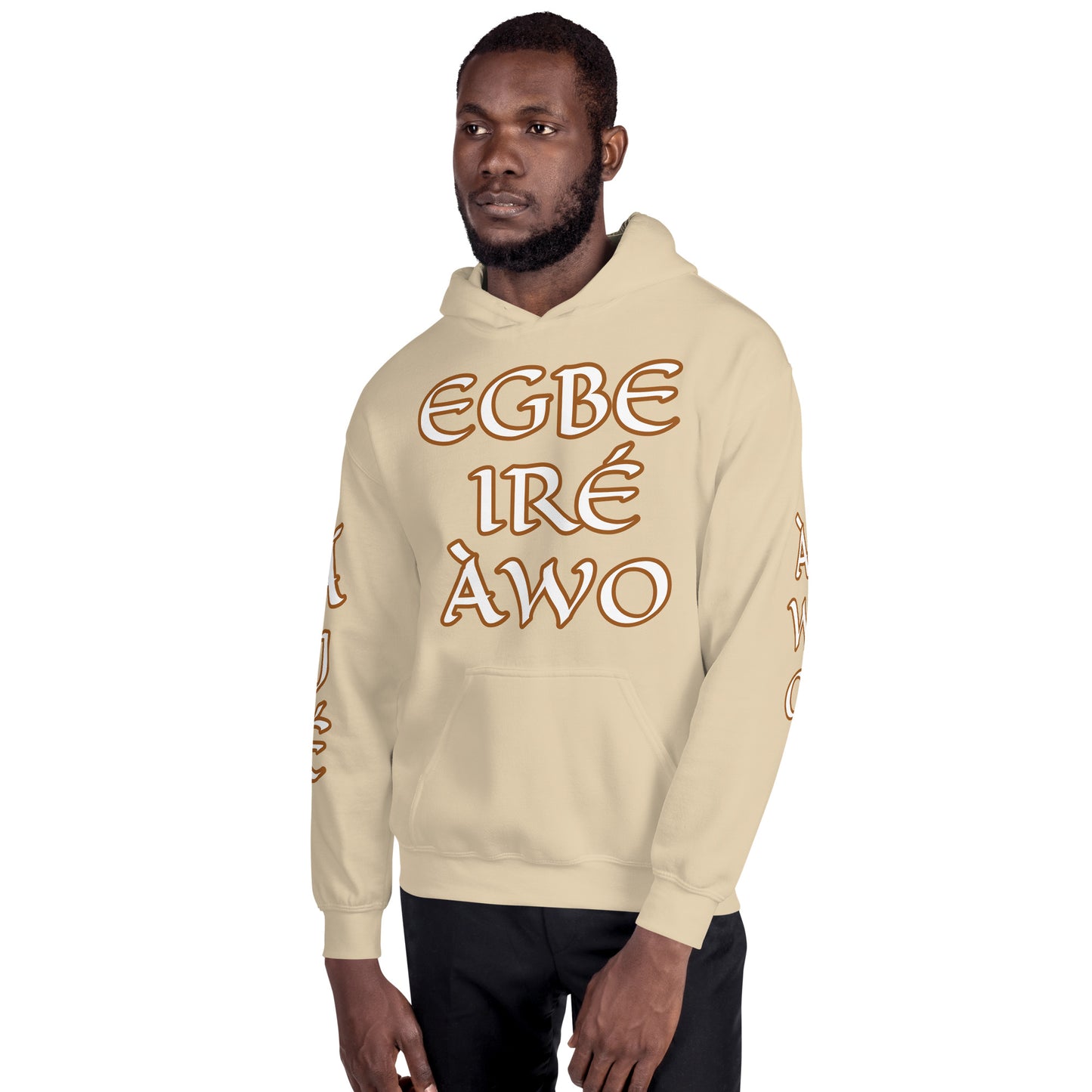 Egbe Ire Awo 2 Logo White Unisex Hoodie