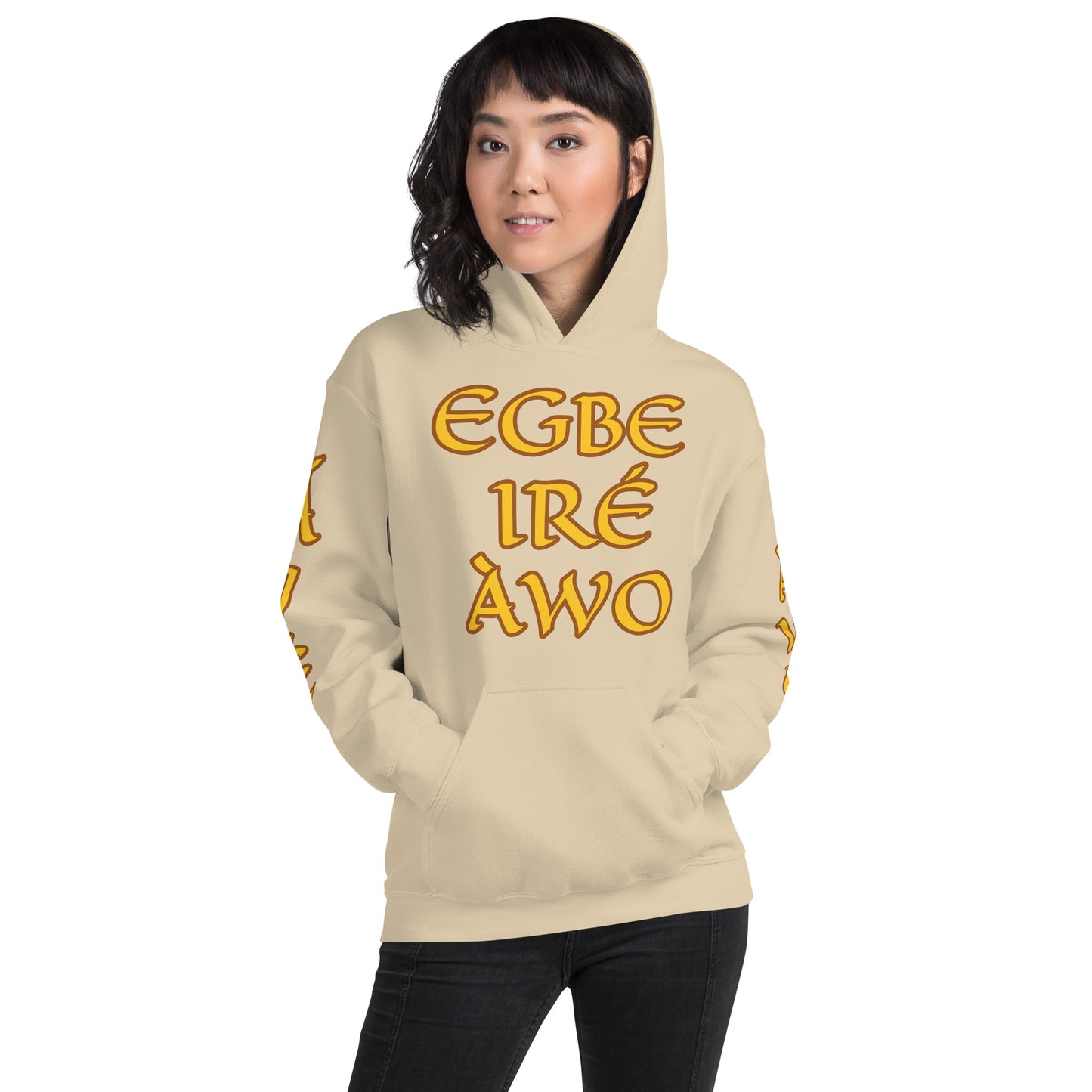 Egbe Ire Awo 2 Logo Yellow Unisex Hoodie