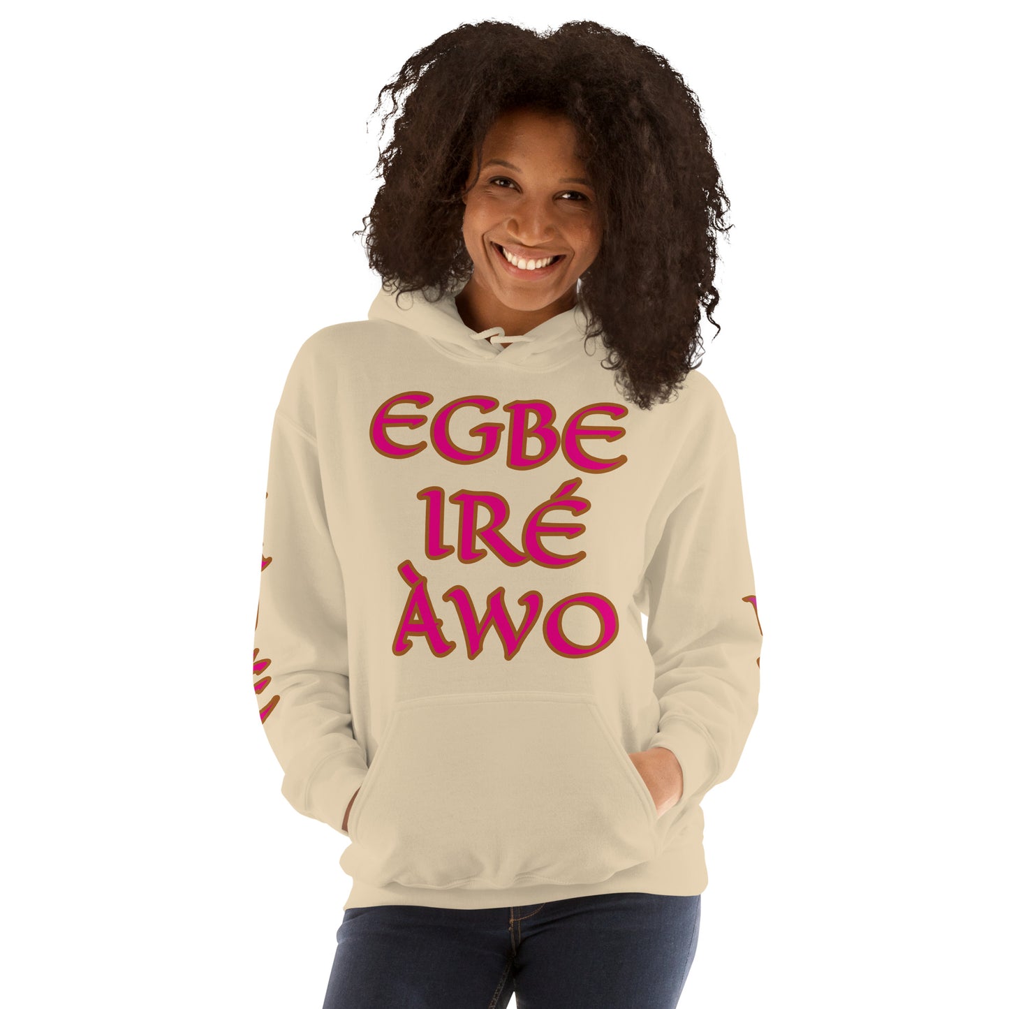 Egbe Ire Awo 2 Logo Violet Unisex Hoodie