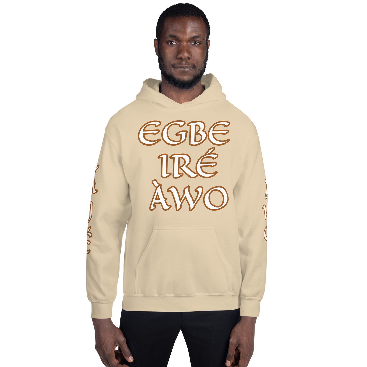 Egbe Ire Awo 2 Logo White Unisex Hoodie