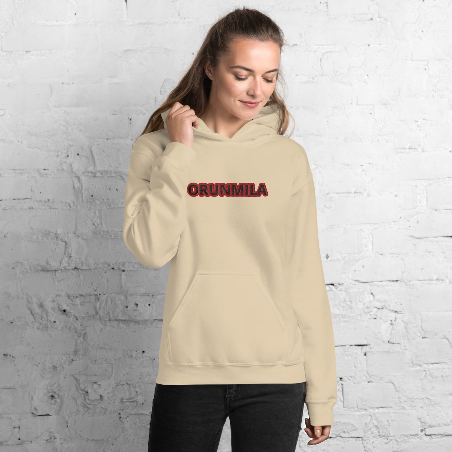 Egbe Iré ÀWO Logo Orunmila embroidered Aje 5 Unisex Hoodie