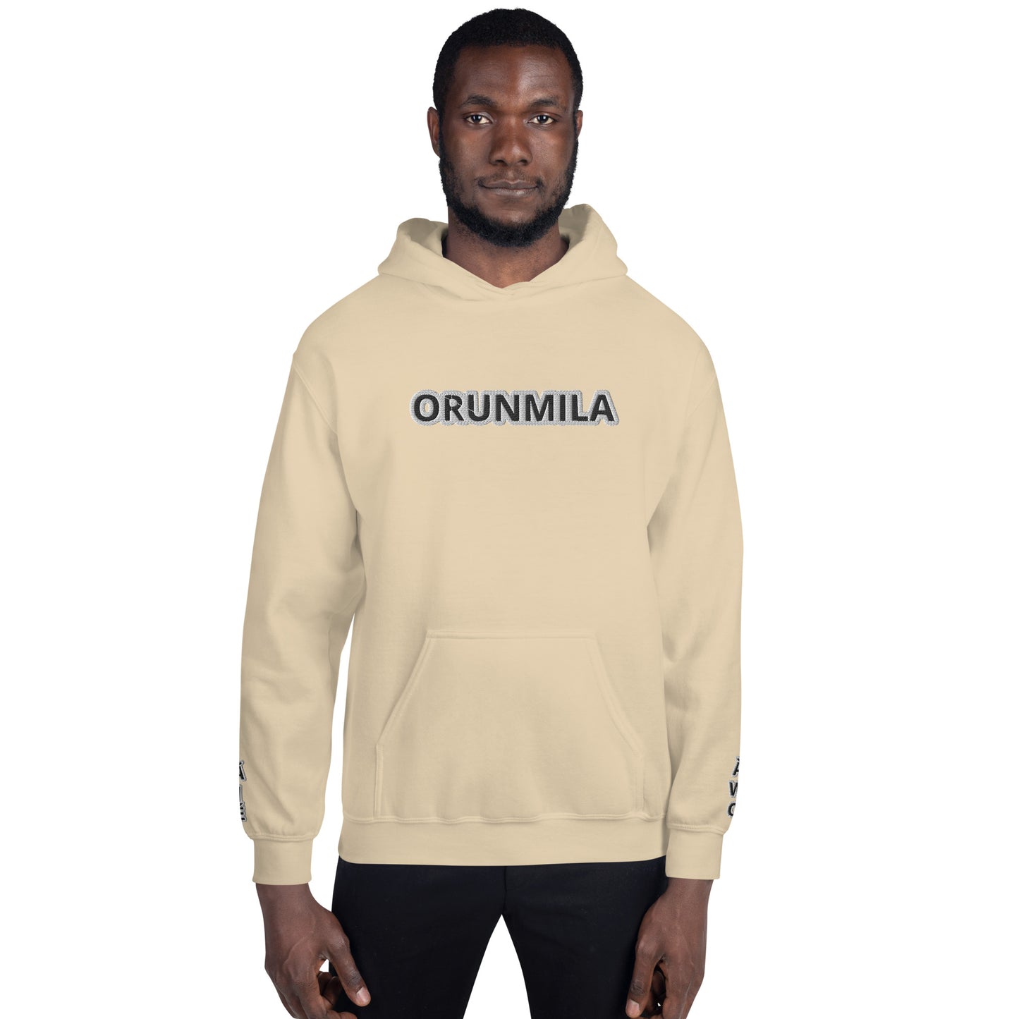 Egbe Iré ÀWO Logo Orunmila embroidered Aje 3 Unisex Hoodie