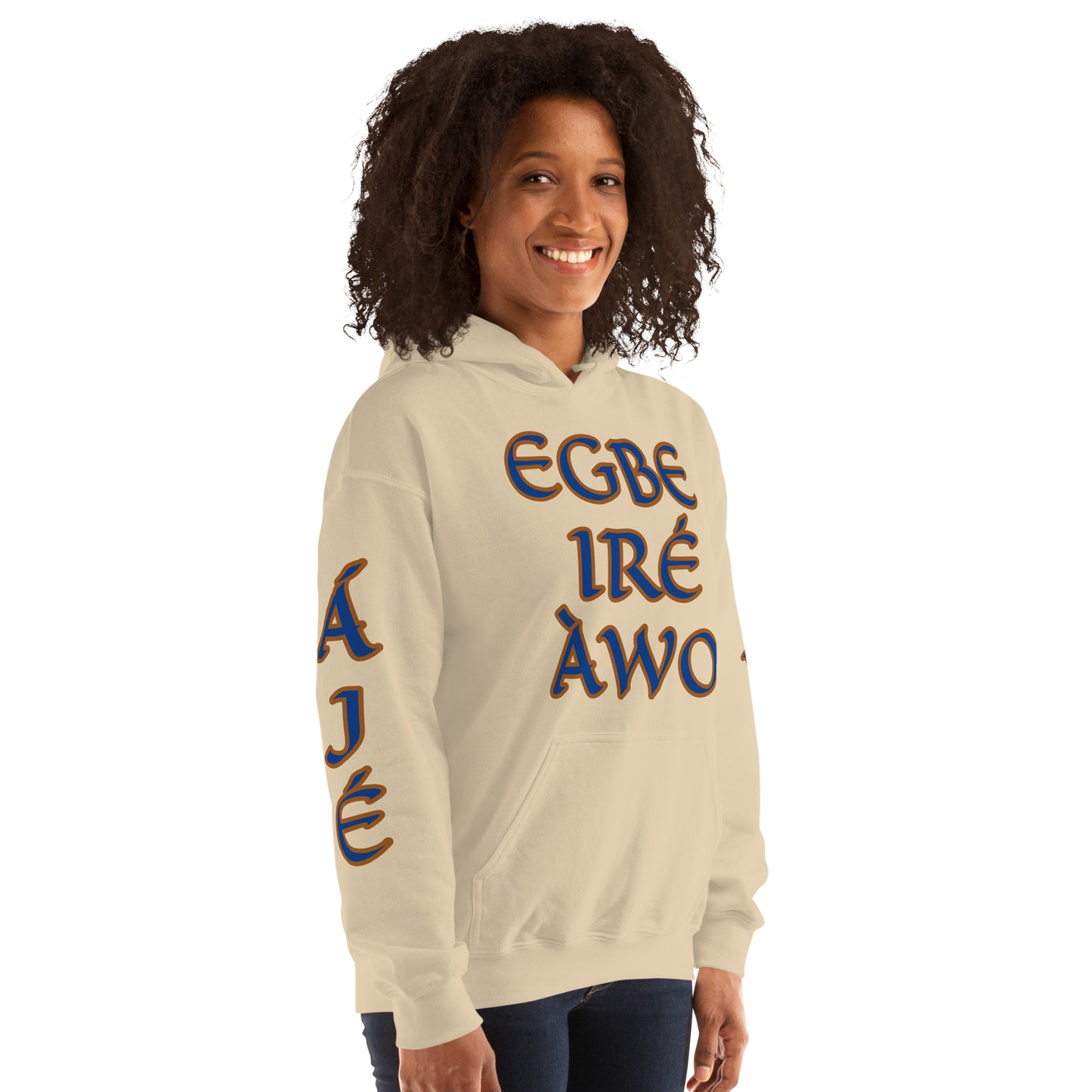 Egbe Ire Awo 2 Logo Blue Unisex Hoodie