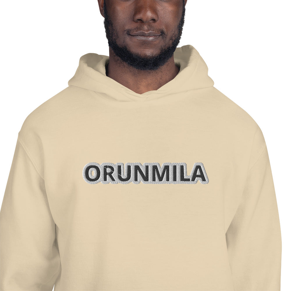 Egbe Iré ÀWO Logo Orunmila embroidered Aje 3 Unisex Hoodie