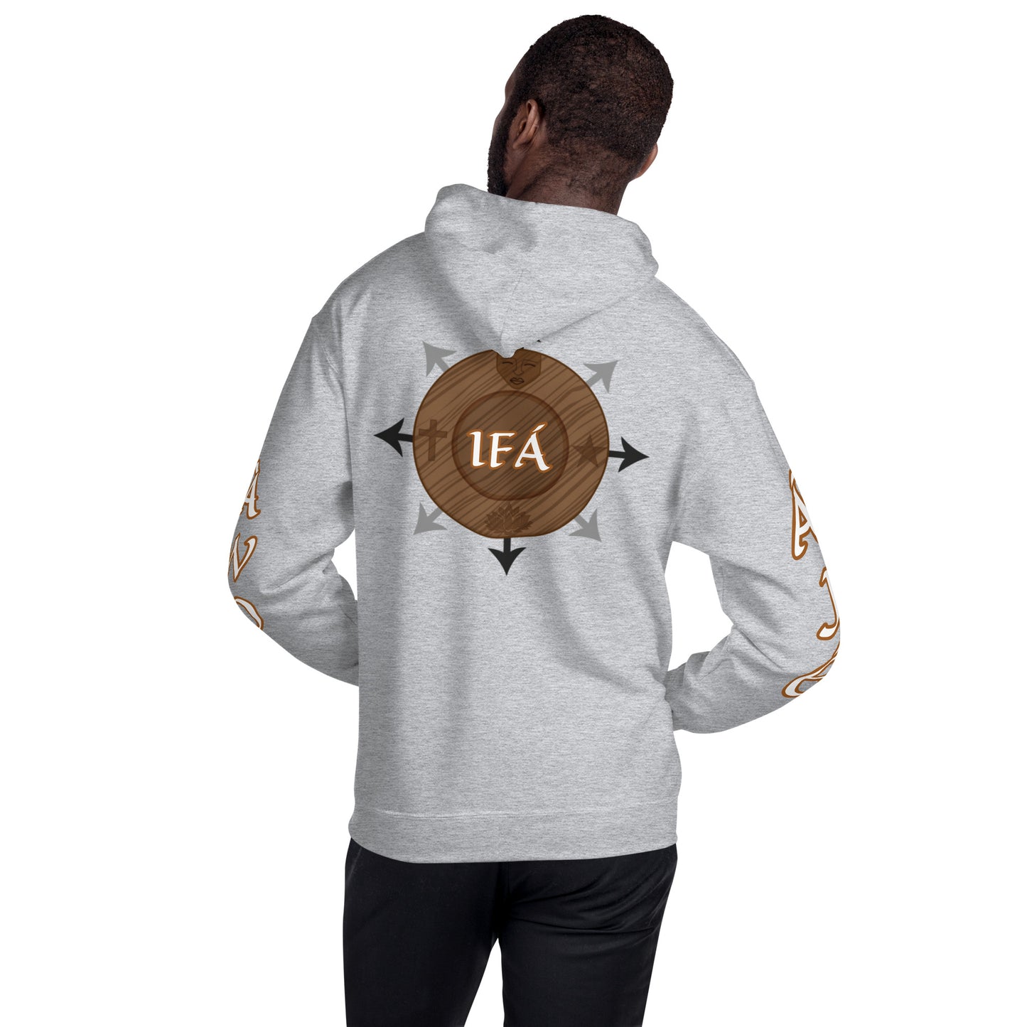 Egbe Ire Awo 2 Logo White Unisex Hoodie