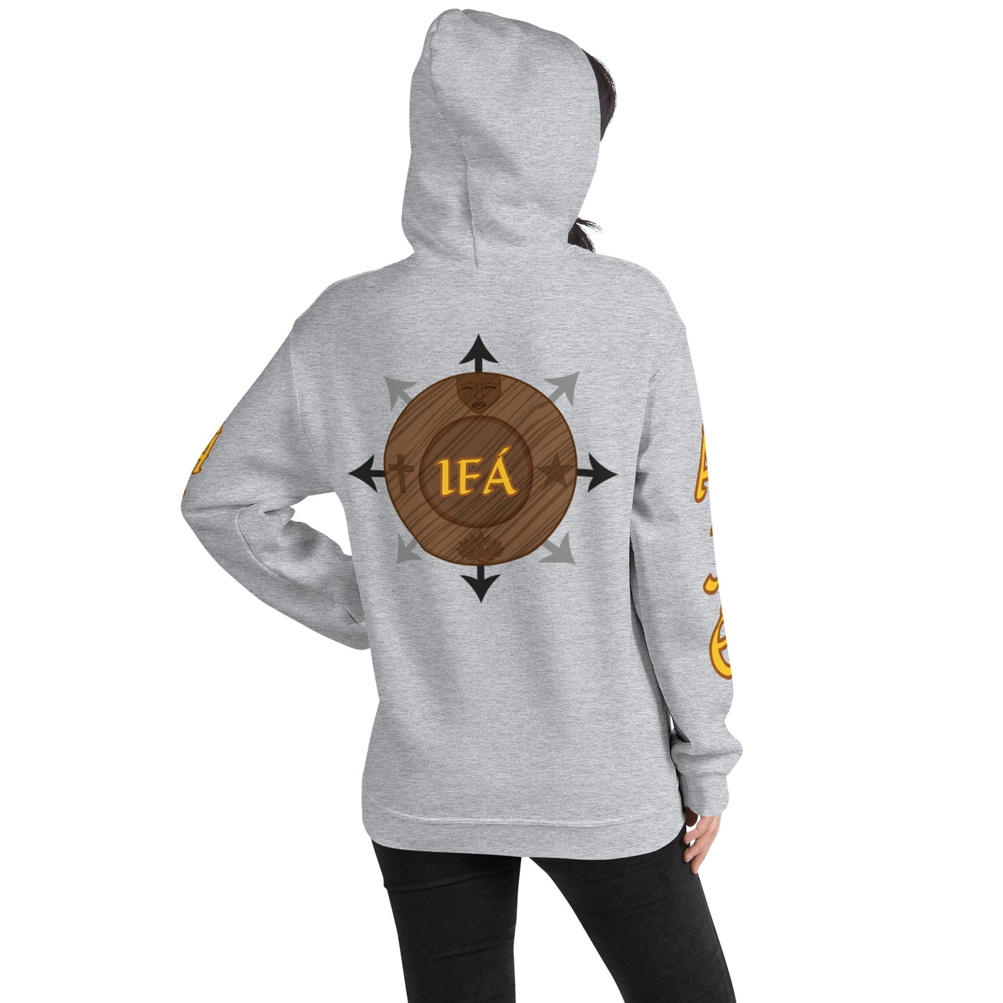 Egbe Ire Awo 2 Logo Yellow Unisex Hoodie