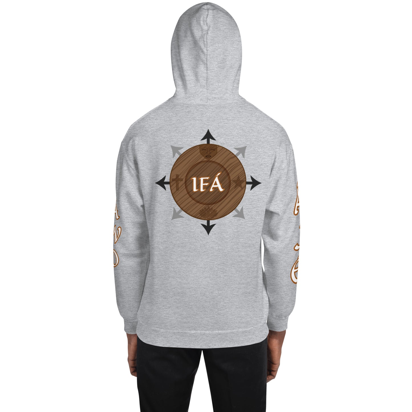 Egbe Ire Awo 2 Logo White Unisex Hoodie