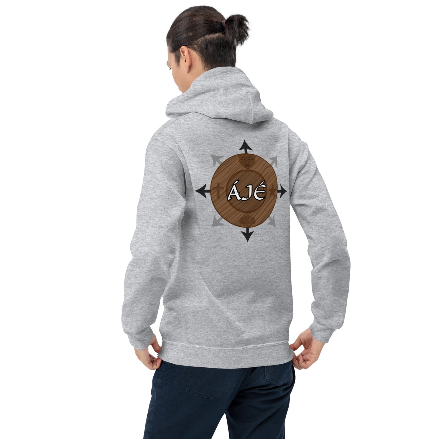 Egbe Iré ÀWO Logo Orunmila embroidered Aje 2 Unisex Hoodie