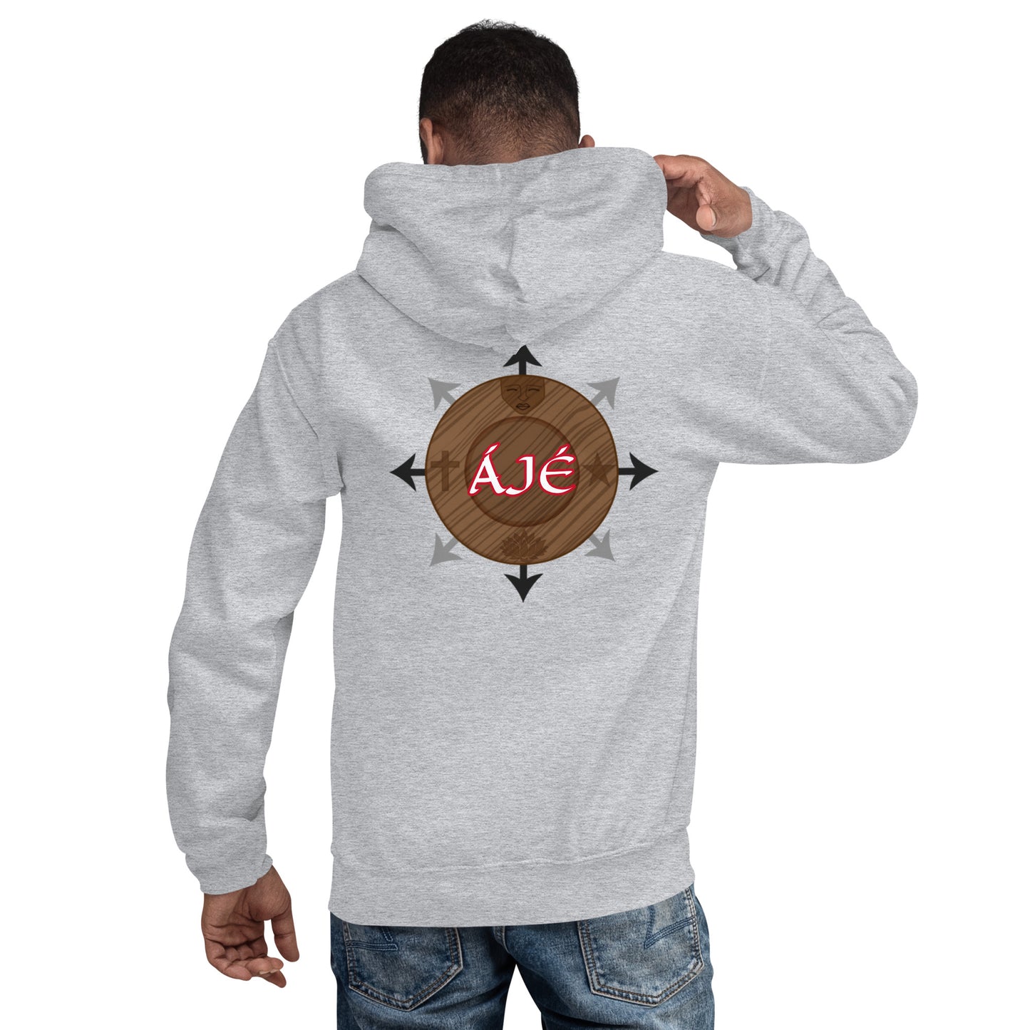 Egbe Iré ÀWO Logo Orunmila embroidered Aje 1 Unisex Hoodie