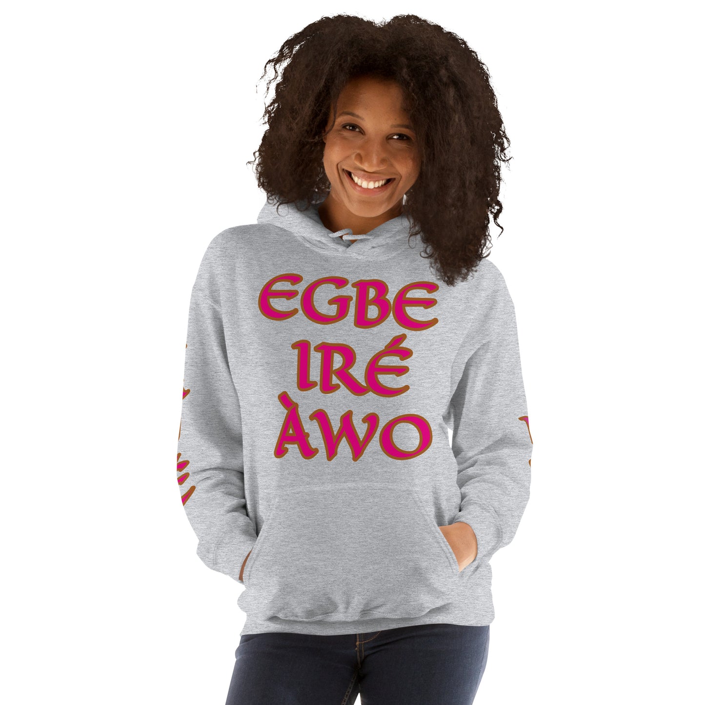 Egbe Ire Awo 2 Logo Violet Unisex Hoodie